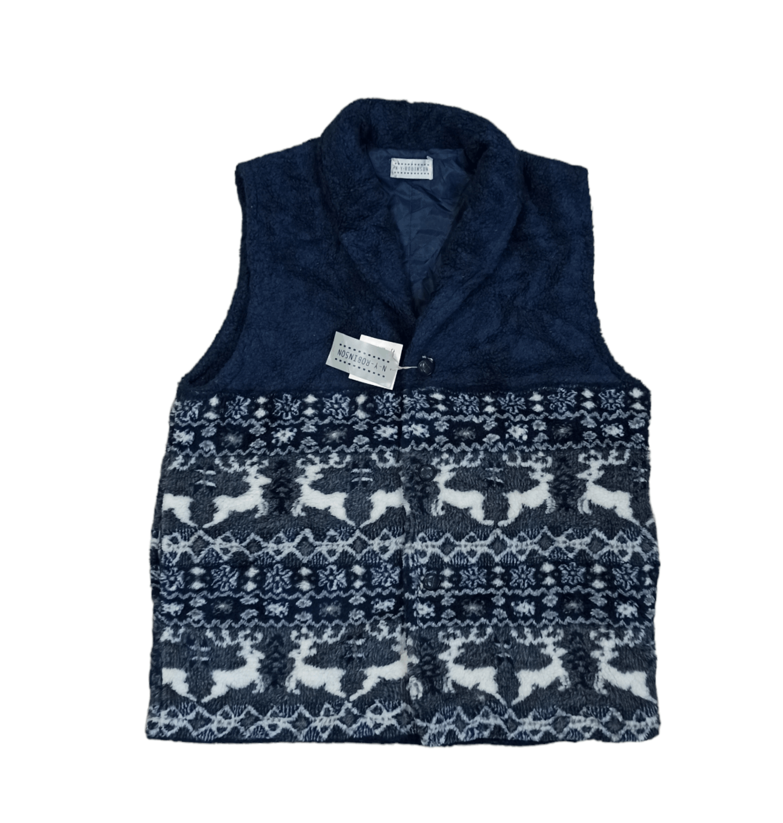🔥 STEALS 🔥 N-Y-ROBINSON Vest Cardigan Fleece Style