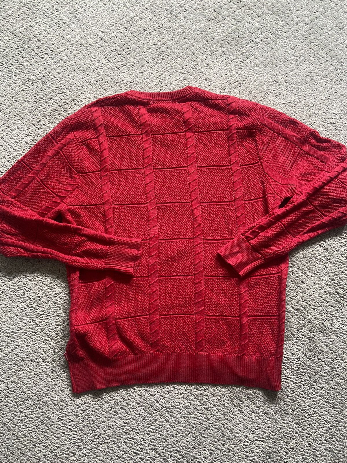 Supreme Supreme Red Rib Crewneck Knitwear Sweater Size US M / EU 48-50 / 2 - 5 Thumbnail