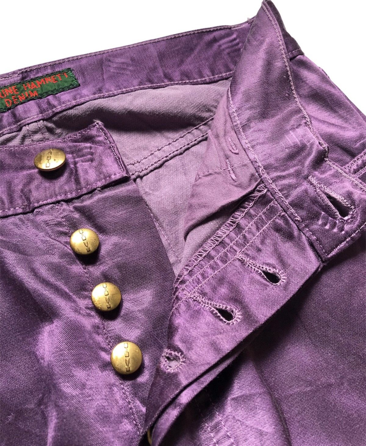 Designer × Katharine Hamnett London × Vintage Katharine Hamnet Rayon pants Size US 28 / EU 44 - 5 Thumbnail
