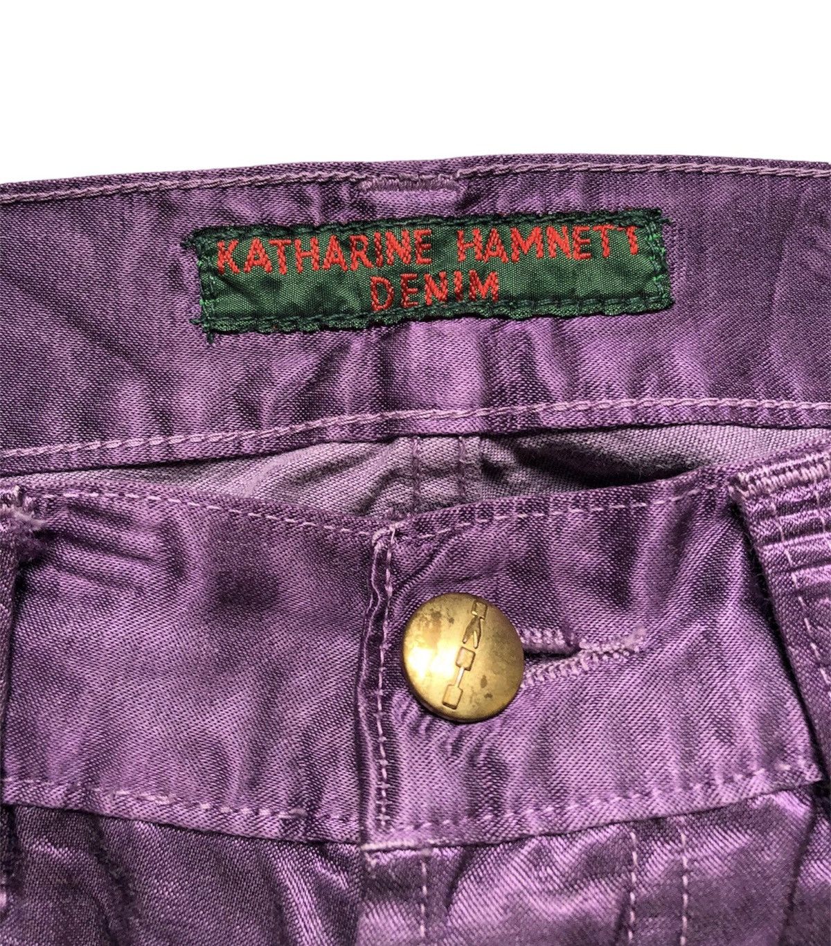 Designer × Katharine Hamnett London × Vintage Katharine Hamnet Rayon pants Size US 28 / EU 44 - 9 Thumbnail