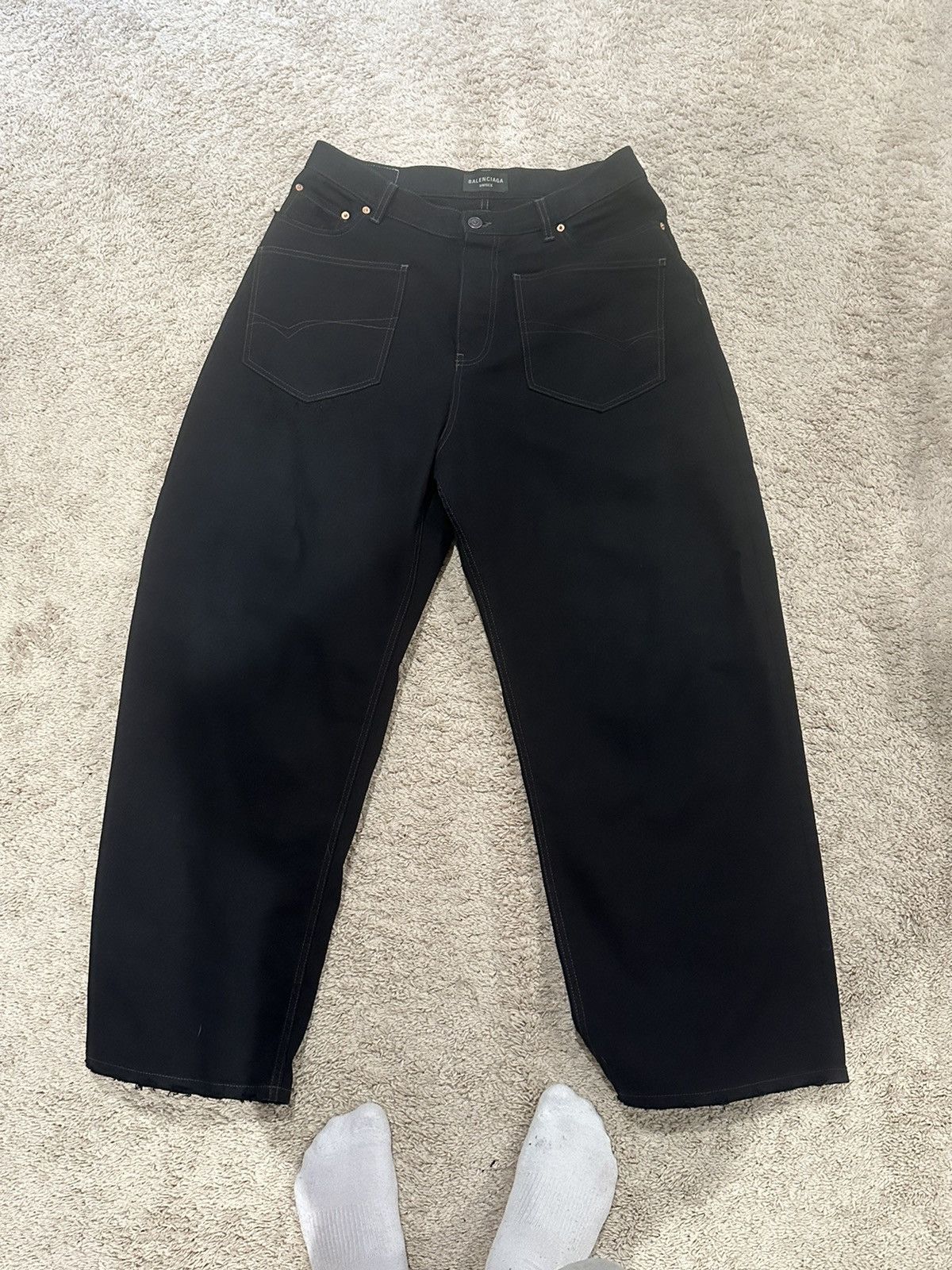Balenciaga Balenciaga Patched Pocket Baggy Denim W / 22