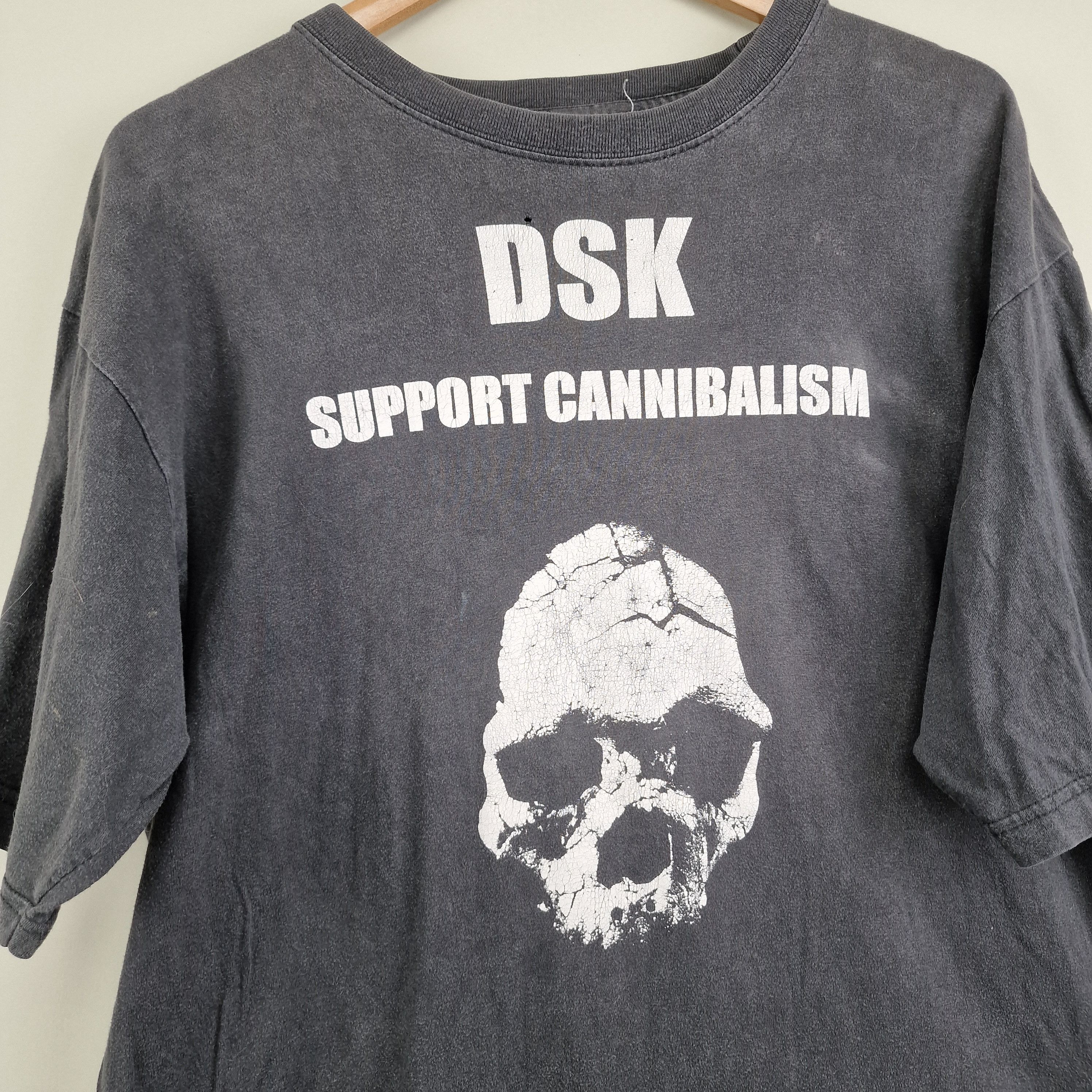 Band Tees × Vintage 90s Black Metal DSK Support Cannibalism Terror Squad Size US XL / EU 56 / 4 - 2 Thumbnail