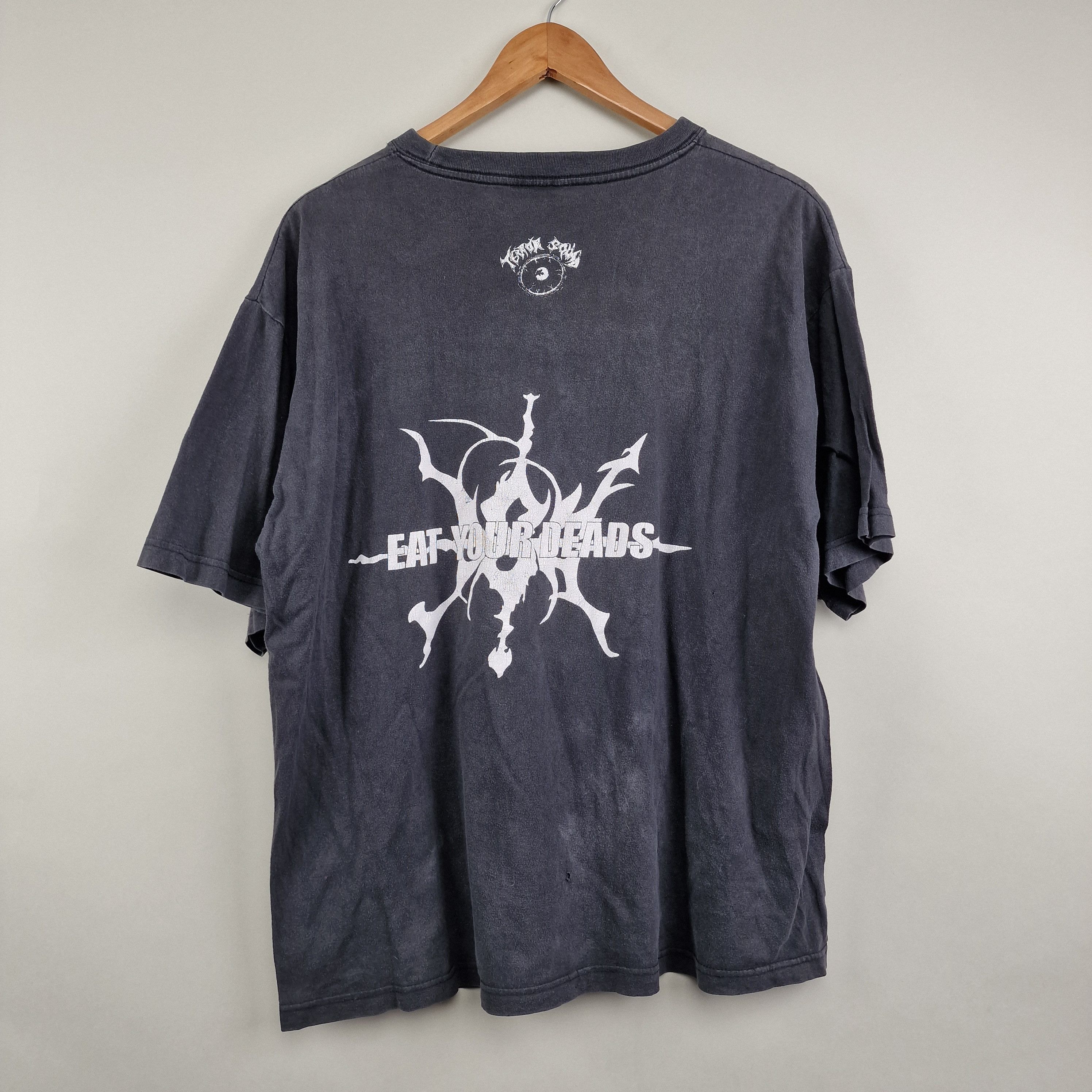 Band Tees × Vintage 90s Black Metal DSK Support Cannibalism Terror Squad Size US XL / EU 56 / 4 - 4 Thumbnail