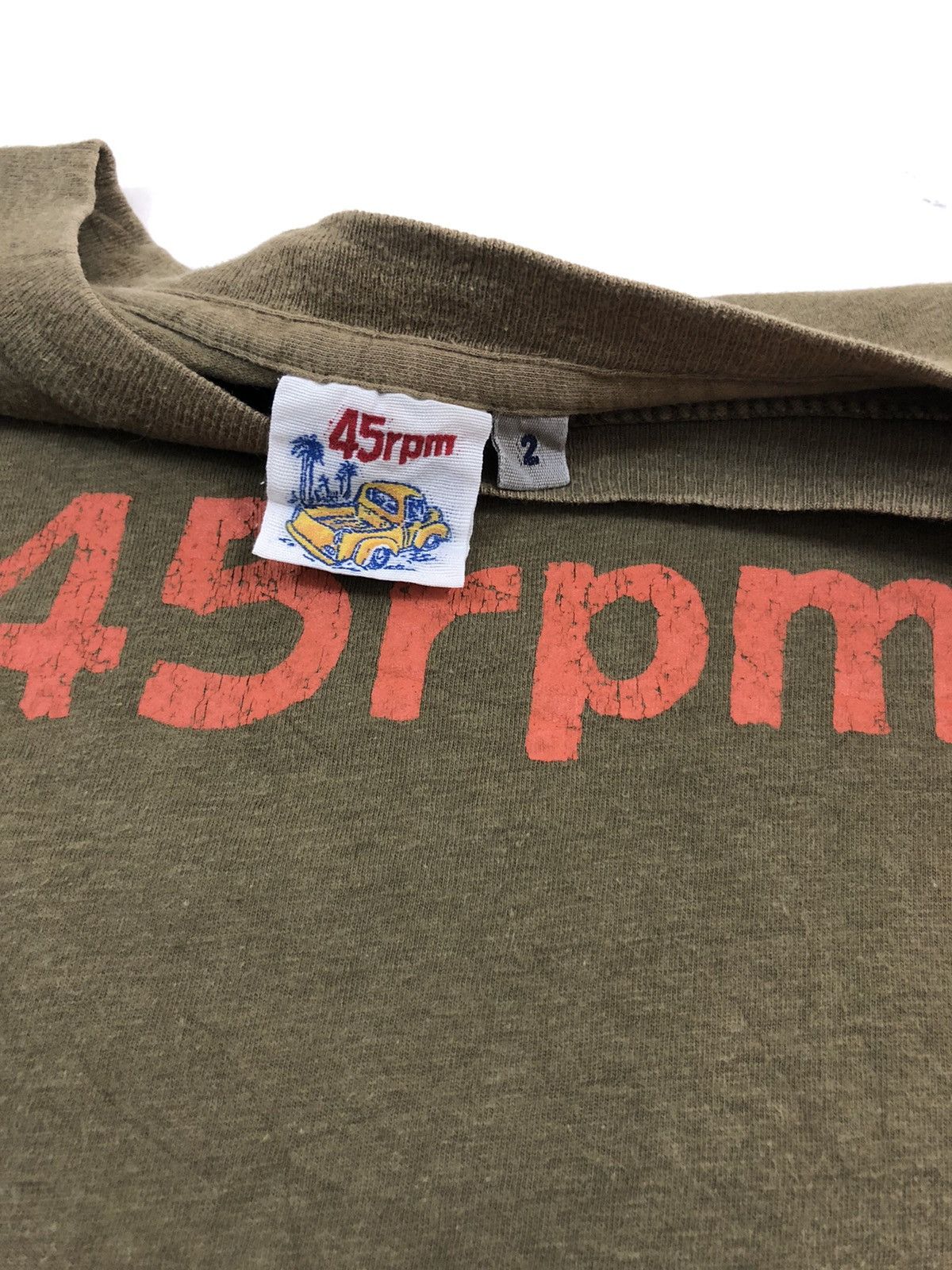 45rpm × Indigo Iconic 45RPM 🇯🇵 Olive Indigo Hemp ™️ Logo Shirt Size US S / EU 44-46 / 1 - 4 Thumbnail
