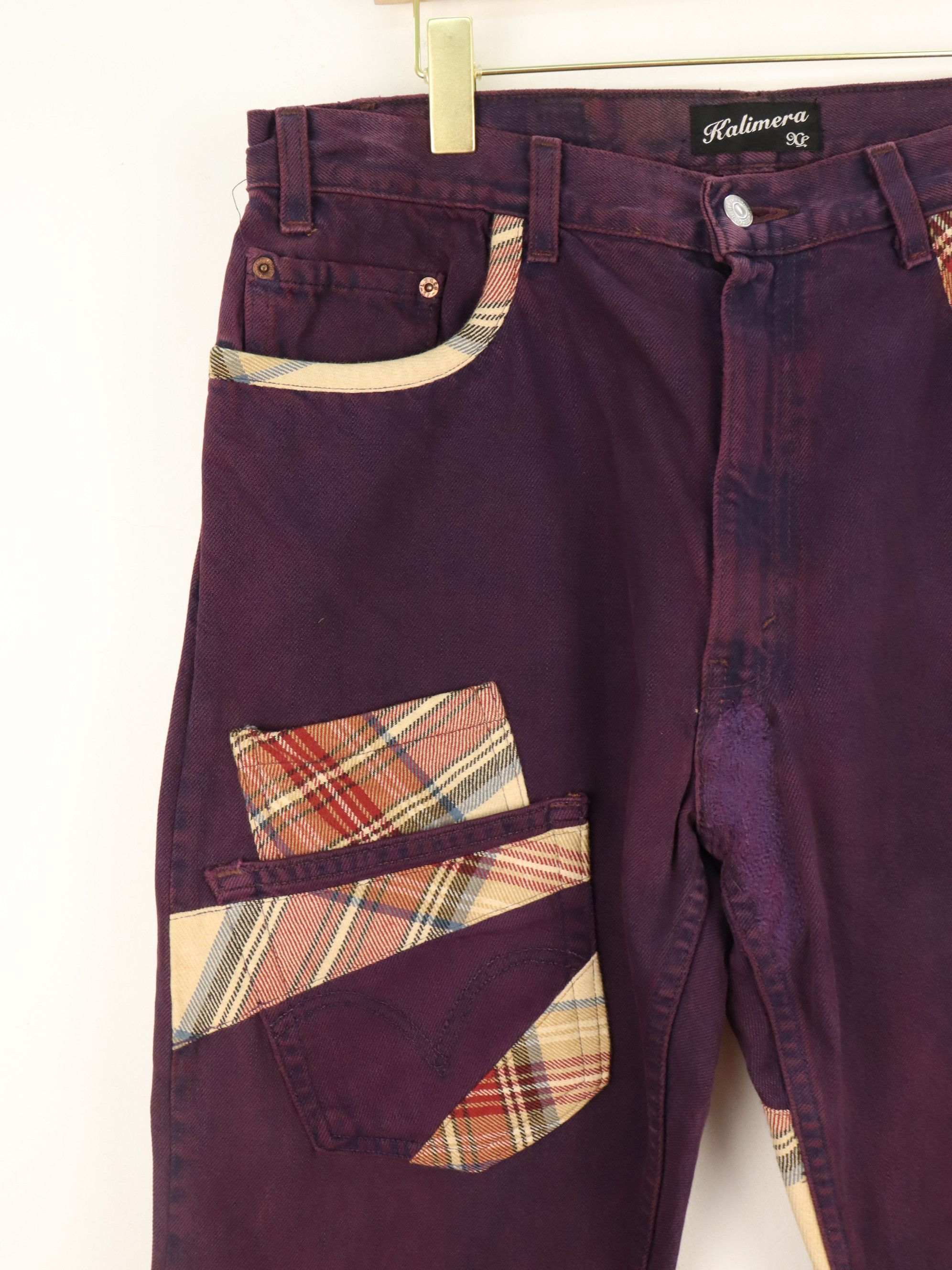 Designer × Levi's LEVI's Remake by KALIMERA Patchwork Jeans Pant Size US 35 - 4 Thumbnail