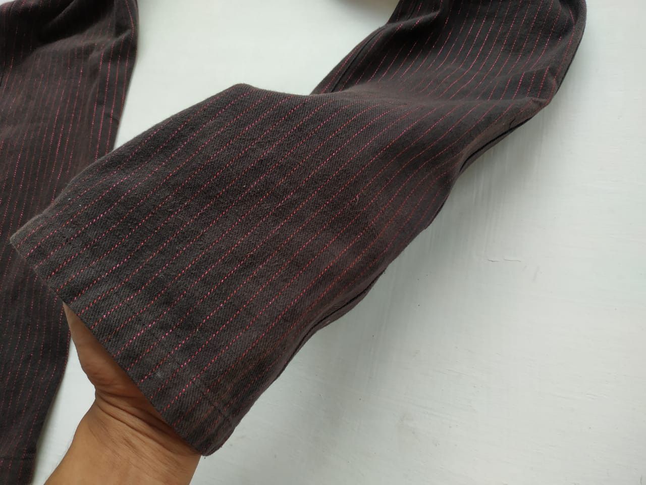 Japanese Brand Sexpot Revenge Red-shining Pinstripe Bondage Pants Size US 30 / EU 46 - 10 Thumbnail