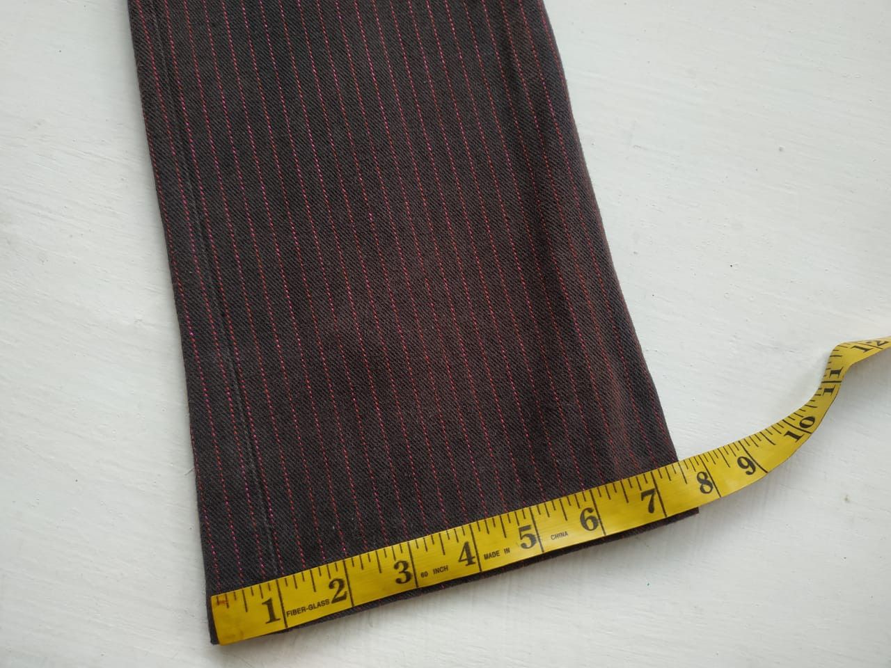 Japanese Brand Sexpot Revenge Red-shining Pinstripe Bondage Pants Size US 30 / EU 46 - 11 Thumbnail