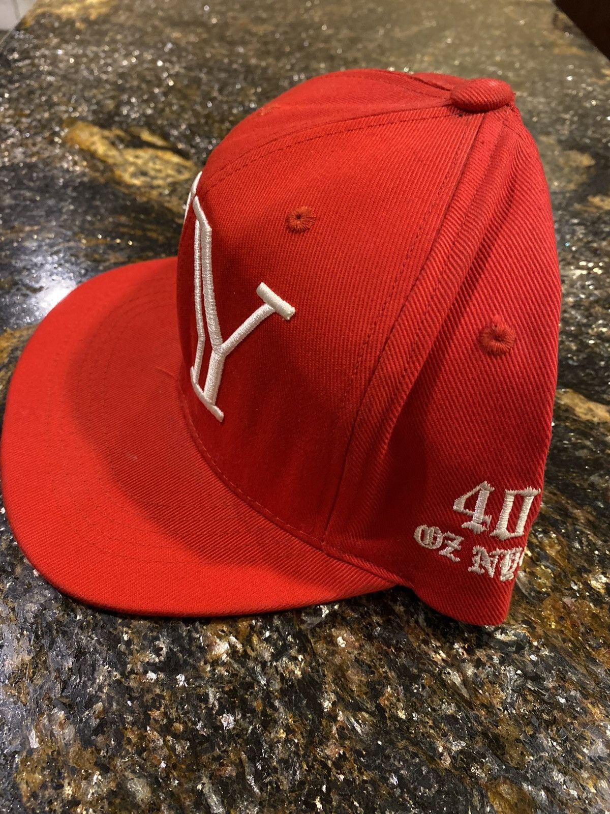 40oz NYC 40 oz Van NY Red Snapback Hat Size ONE SIZE - 2 Thumbnail