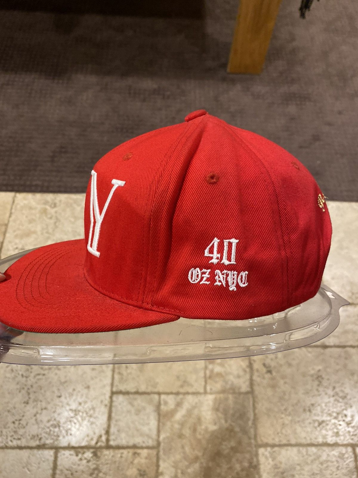 40oz NYC 40 oz Van NY Red Snapback Hat Size ONE SIZE - 7 Thumbnail