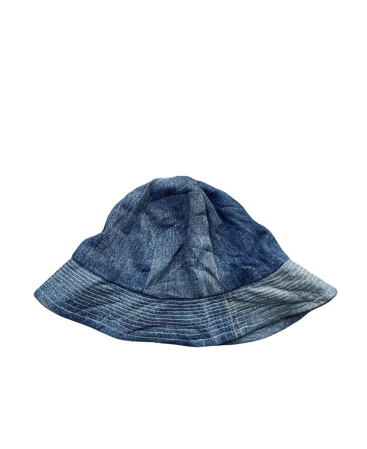 Japanese Brand × Vintage Denim Bucket Hat Reverseable Size ONE SIZE - 3 Thumbnail