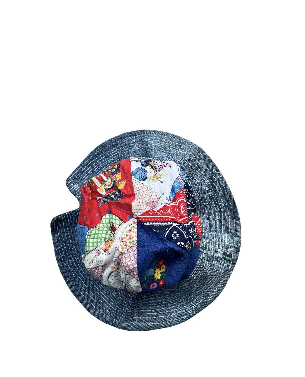 Japanese Brand × Vintage Denim Bucket Hat Reverseable Size ONE SIZE - 7 Thumbnail