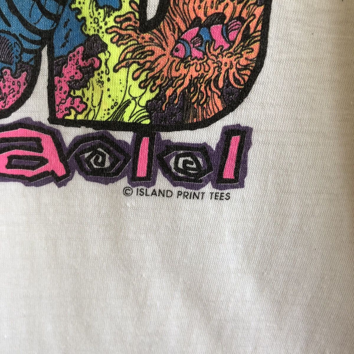 90’ Single Stitch Big Print Hanauma Bay Club Hawaii Tee
