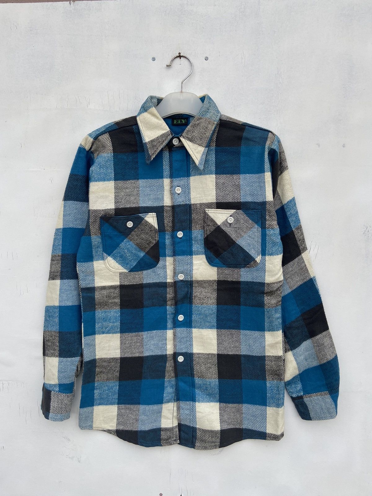 image of Ely Flannel Shirt in Blue, Men's (Size Medium)