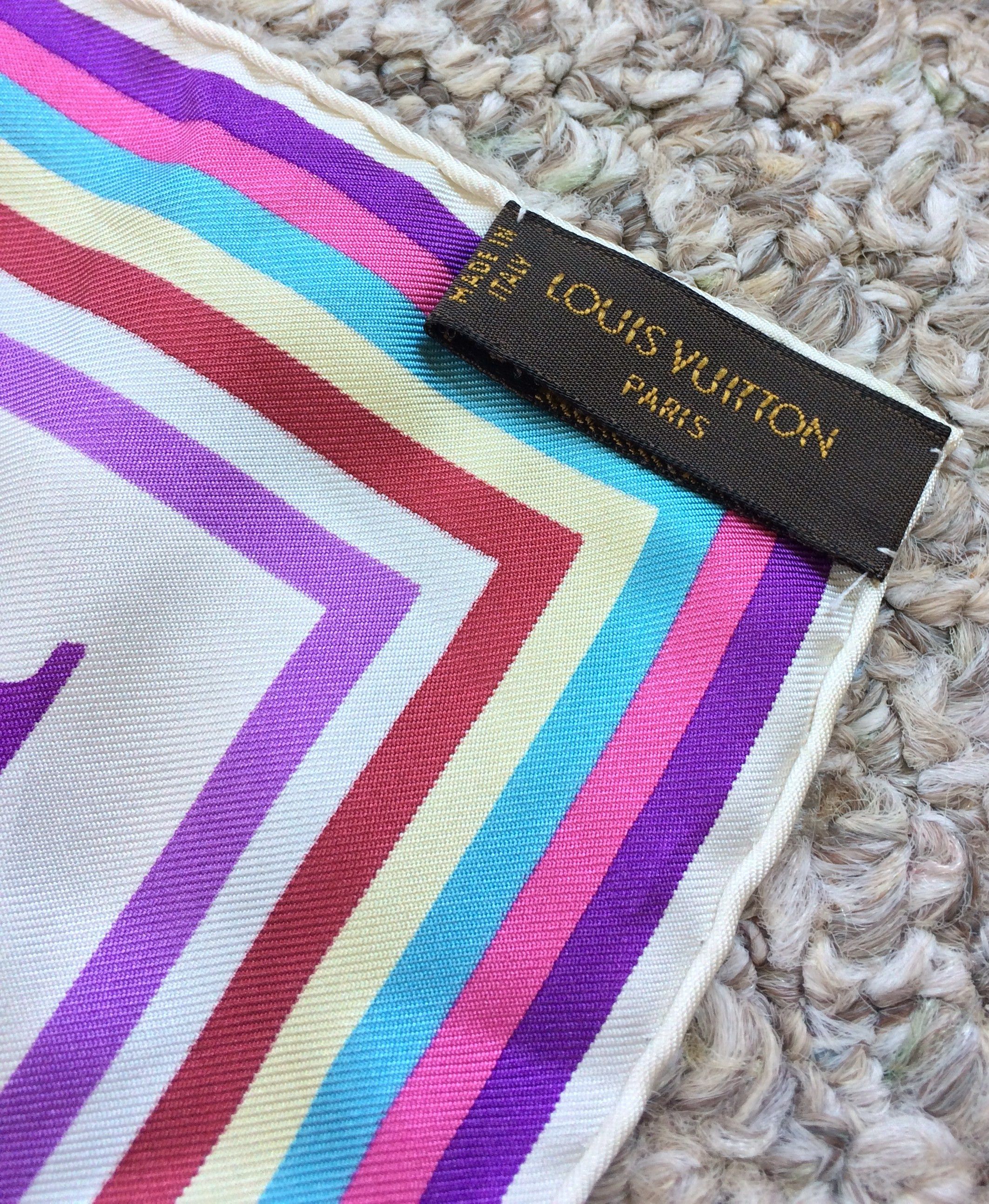 Louis Vuitton S/S 2003 Vuitton Murakami Multicolor Monogram Silk Scarf Size ONE SIZE - 7 Thumbnail