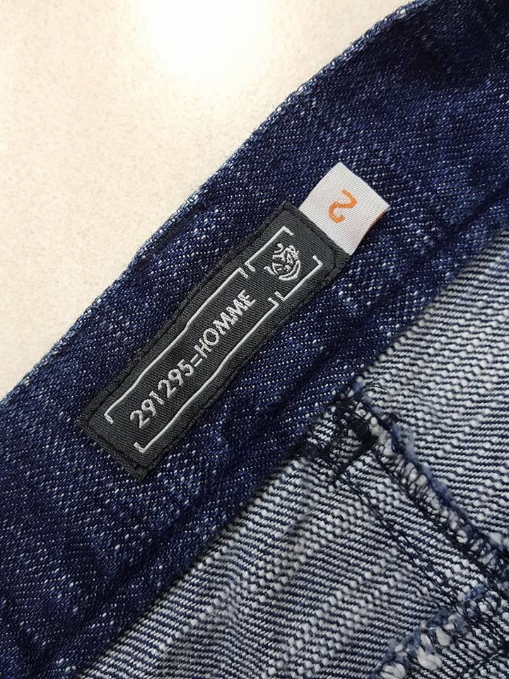 Designer × Japanese Brand 291295 = Homme Side Spellout Paint Engineered Curved Pant Size US 31 - 21 Thumbnail
