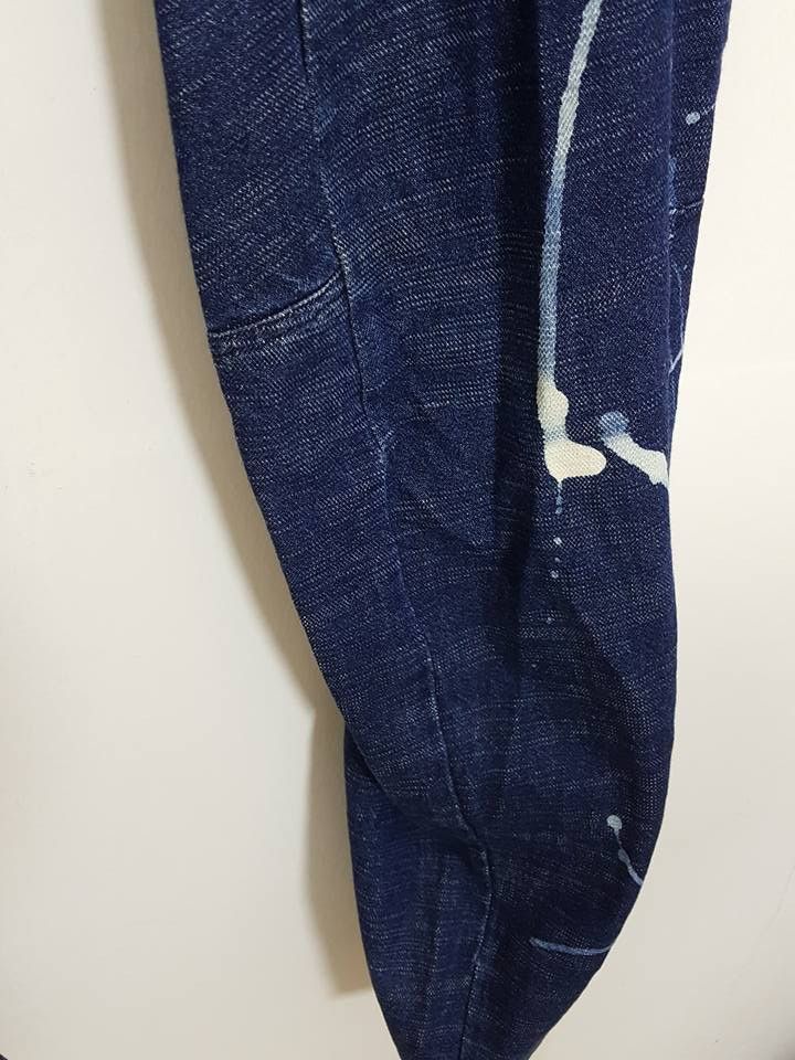 Designer × Japanese Brand 291295 = Homme Side Spellout Paint Engineered Curved Pant Size US 31 - 18 Thumbnail