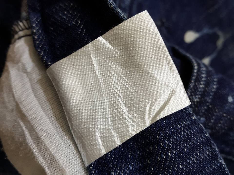 Designer × Japanese Brand 291295 = Homme Side Spellout Paint Engineered Curved Pant Size US 31 - 23 Thumbnail