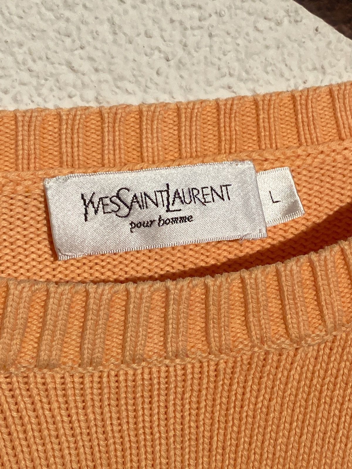 Yves Saint Laurent Orange YSL Sweater Knit Size US L / EU 52-54 / 3 - 4 Thumbnail