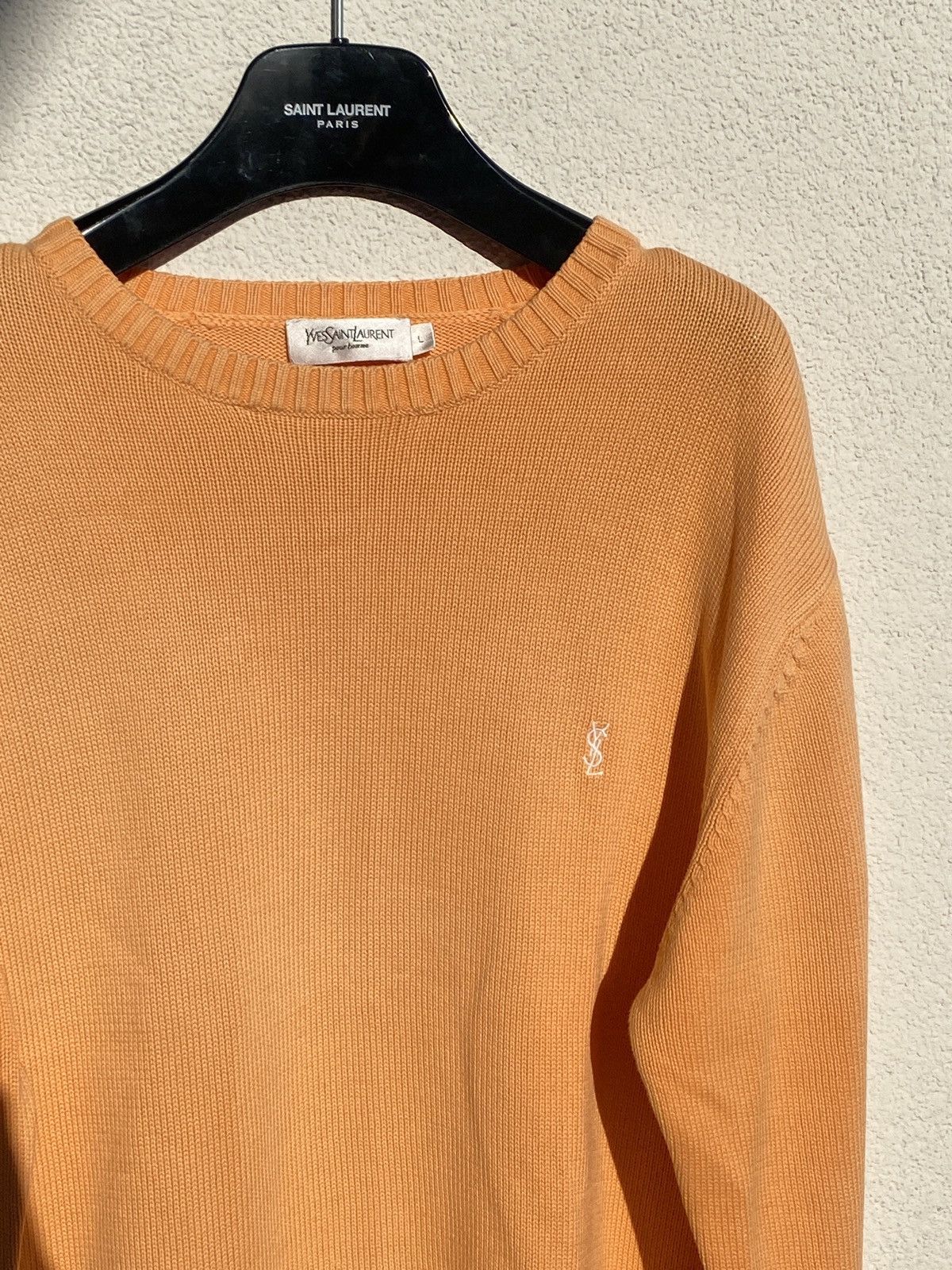 Yves Saint Laurent Orange YSL Sweater Knit Size US L / EU 52-54 / 3 - 13 Thumbnail