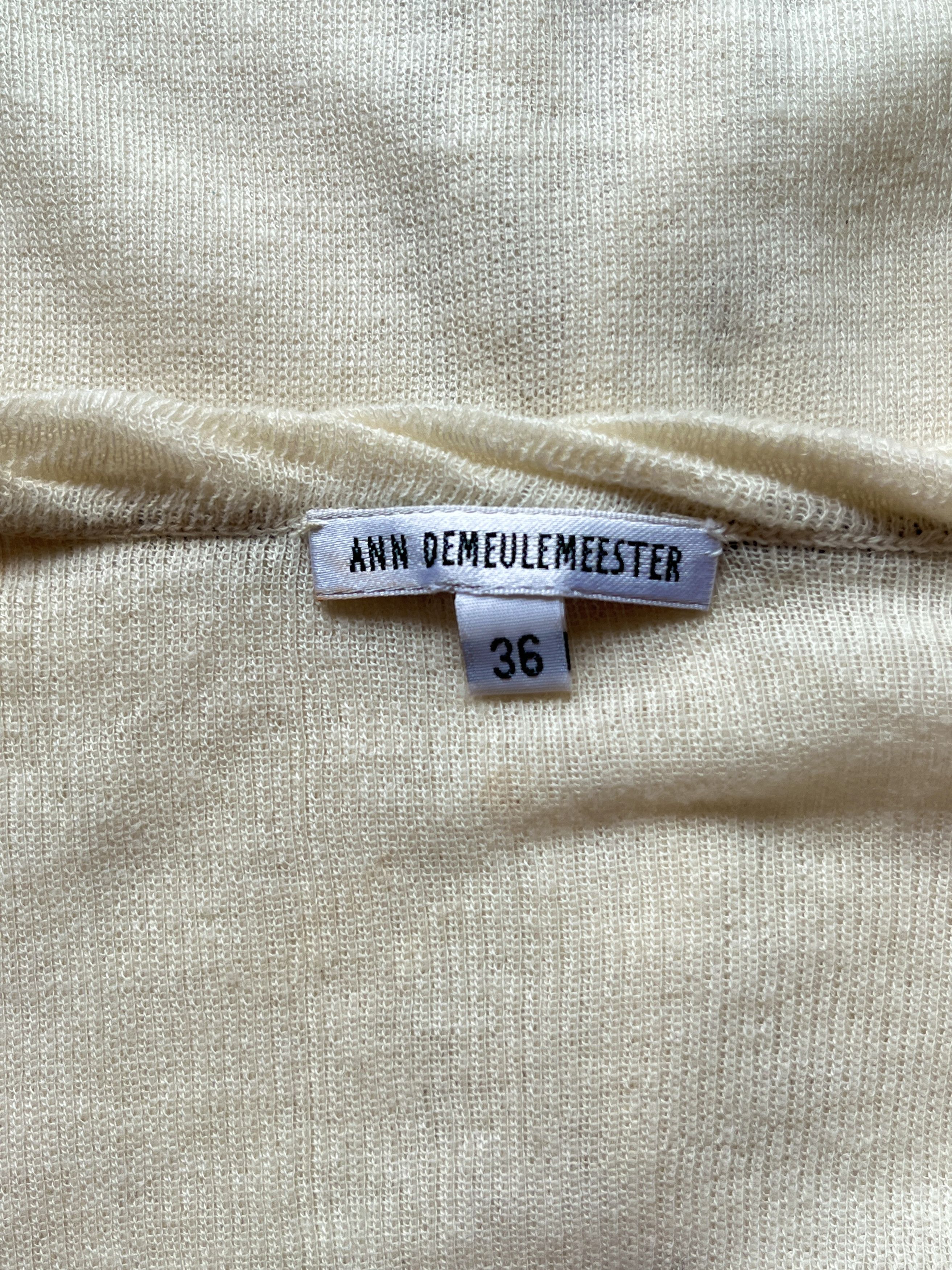 Ann Demeulemeester ⚡️QUICK SALE⚡️ Ann Demeulemeester cream long-sleeve cardigan Size S / US 4 / IT 40 - 7 Thumbnail