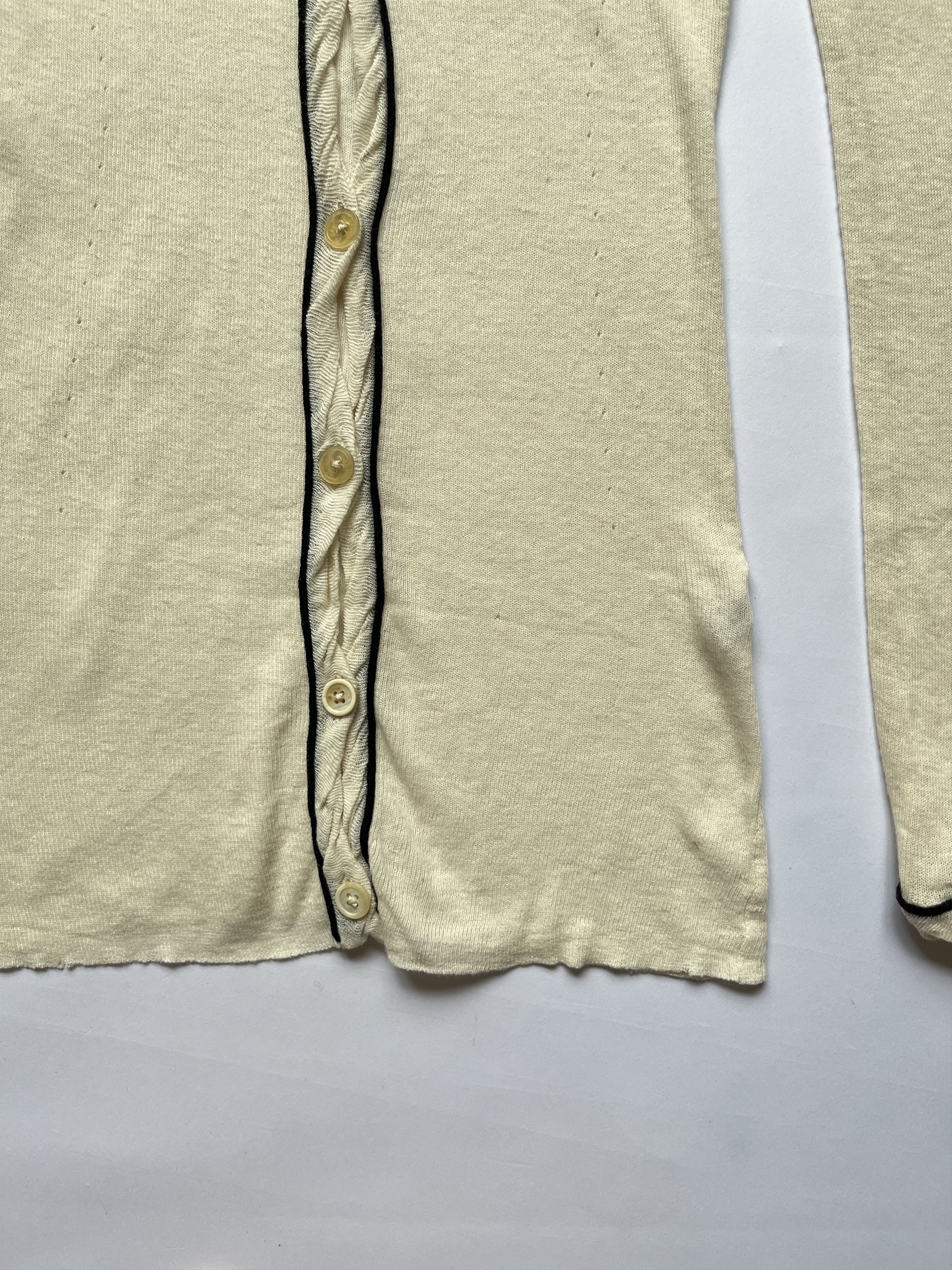 Ann Demeulemeester ⚡️QUICK SALE⚡️ Ann Demeulemeester cream long-sleeve cardigan Size S / US 4 / IT 40 - 4 Thumbnail
