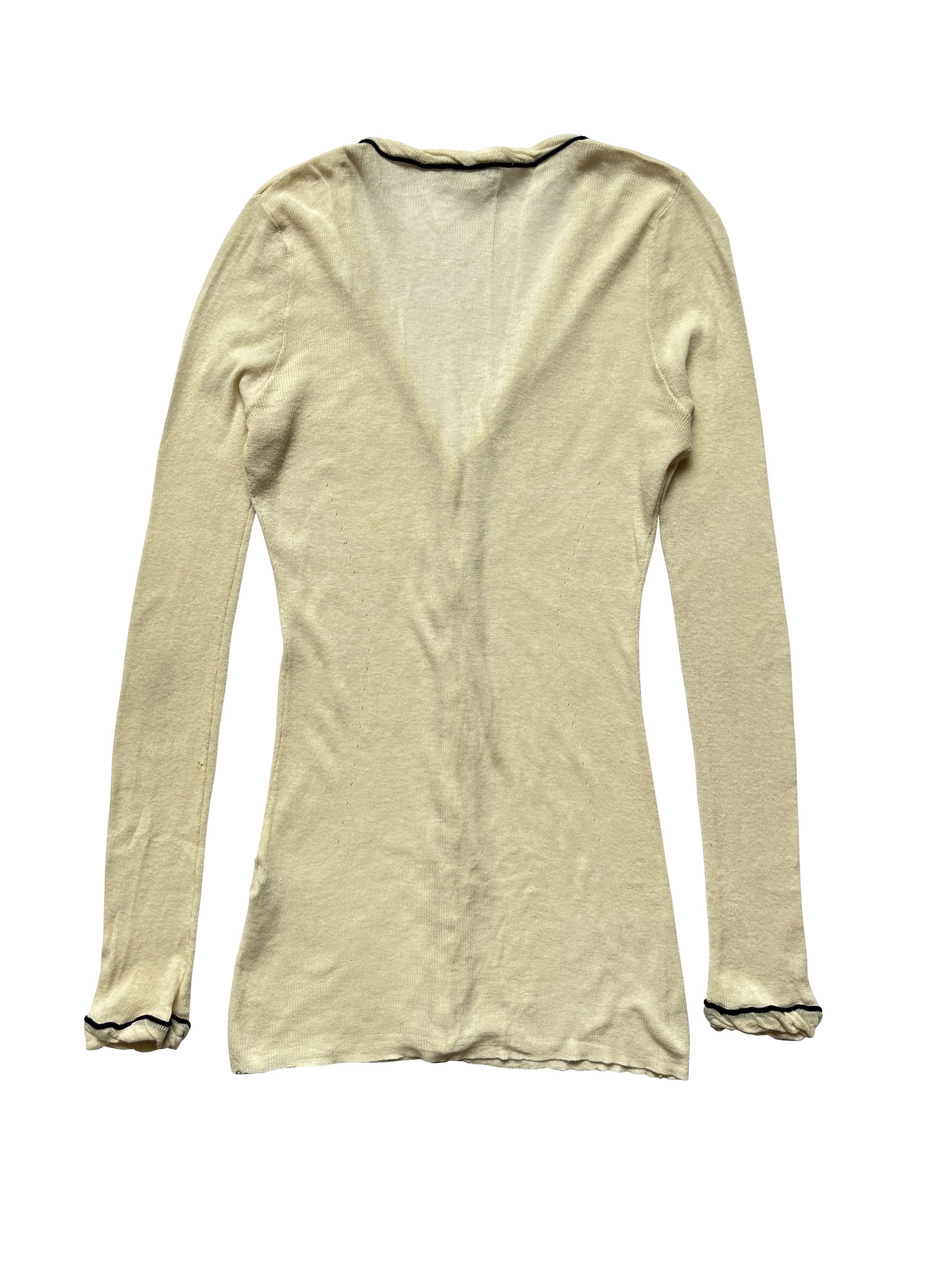 Ann Demeulemeester ⚡️QUICK SALE⚡️ Ann Demeulemeester cream long-sleeve cardigan Size S / US 4 / IT 40 - 2 Thumbnail