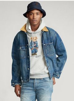 Vintage polo denim on sale jacket