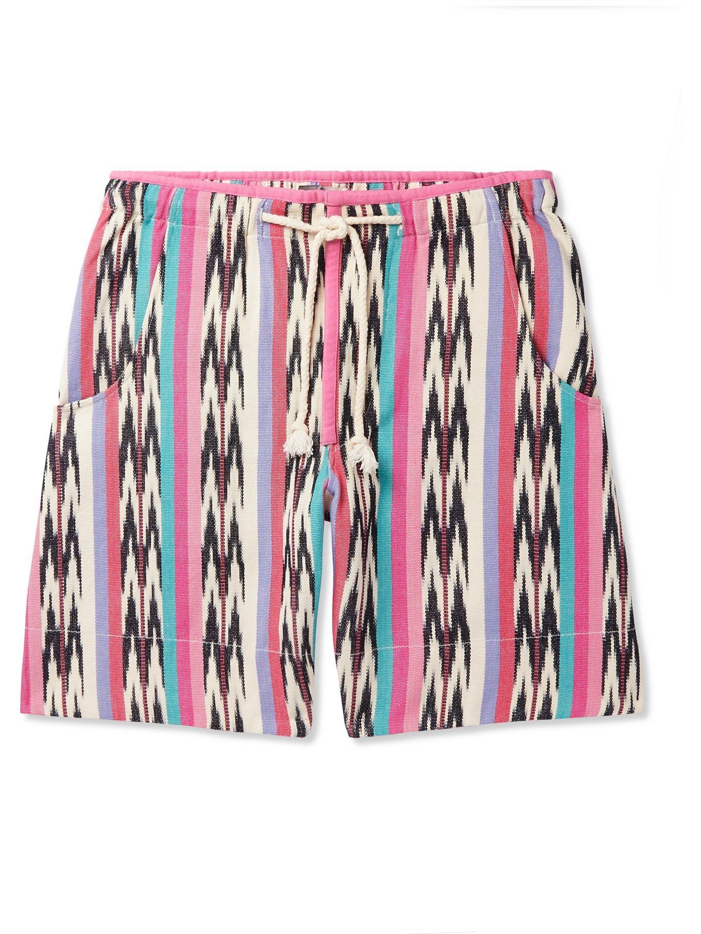 Isabel Marant ISABEL MARANT Ihelan Striped Cotton-Jacquard Shorts Size US 36 / EU 52 - 1 Thumbnail