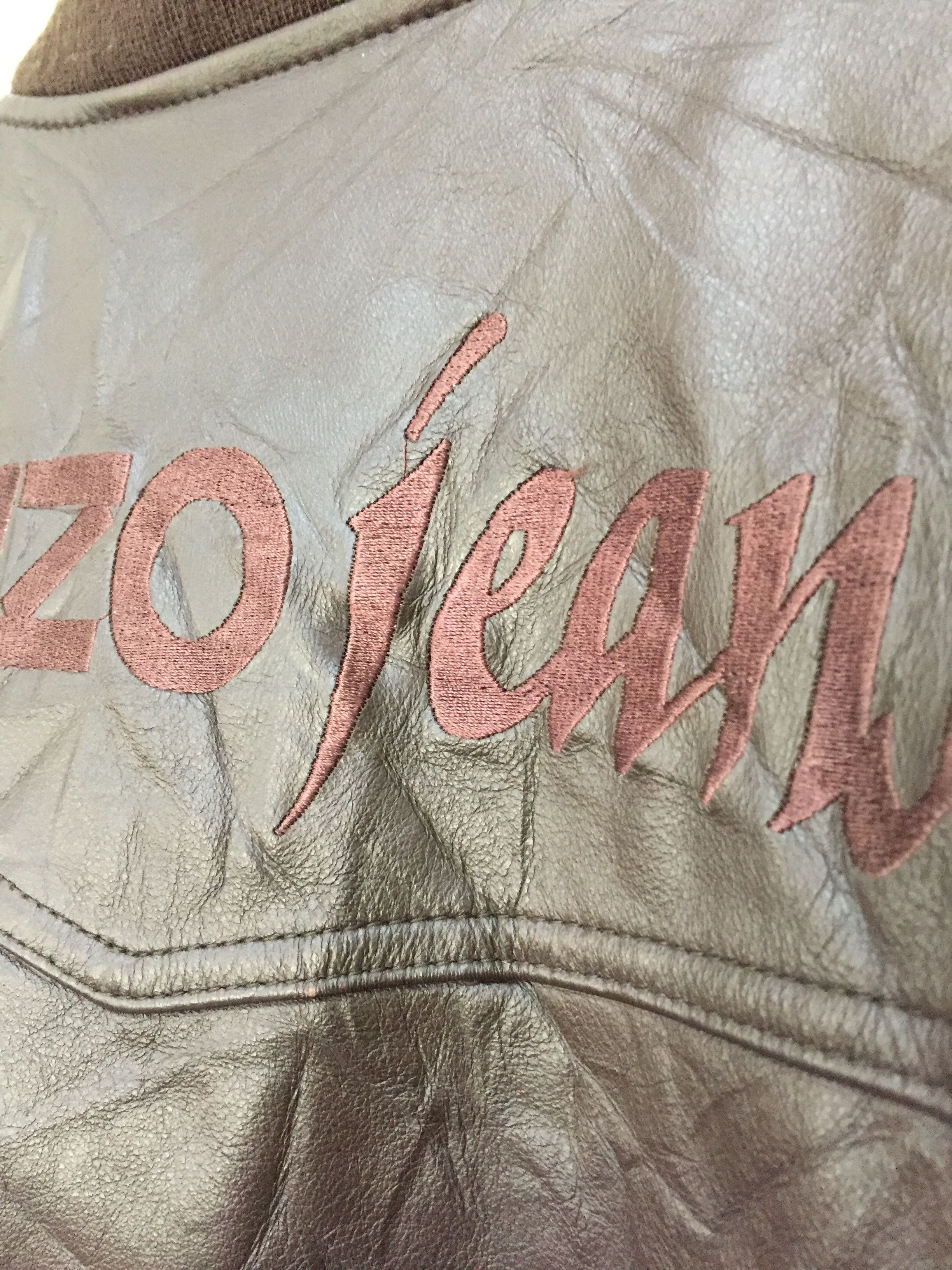 Kenzo 90's KENZO jeans Embroidered spell out bomber Size US M / EU 48-50 / 2 - 9 Thumbnail