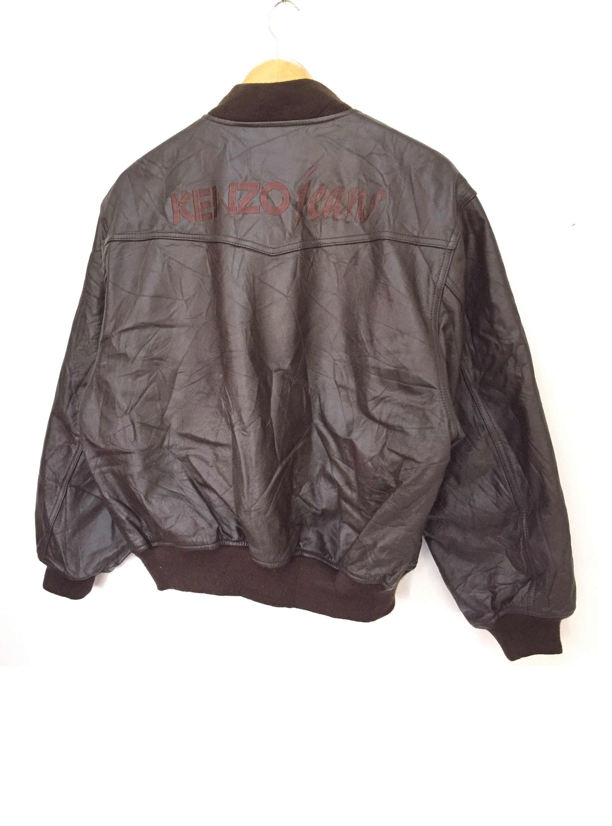 Kenzo 90's KENZO jeans Embroidered spell out bomber Size US M / EU 48-50 / 2 - 6 Thumbnail