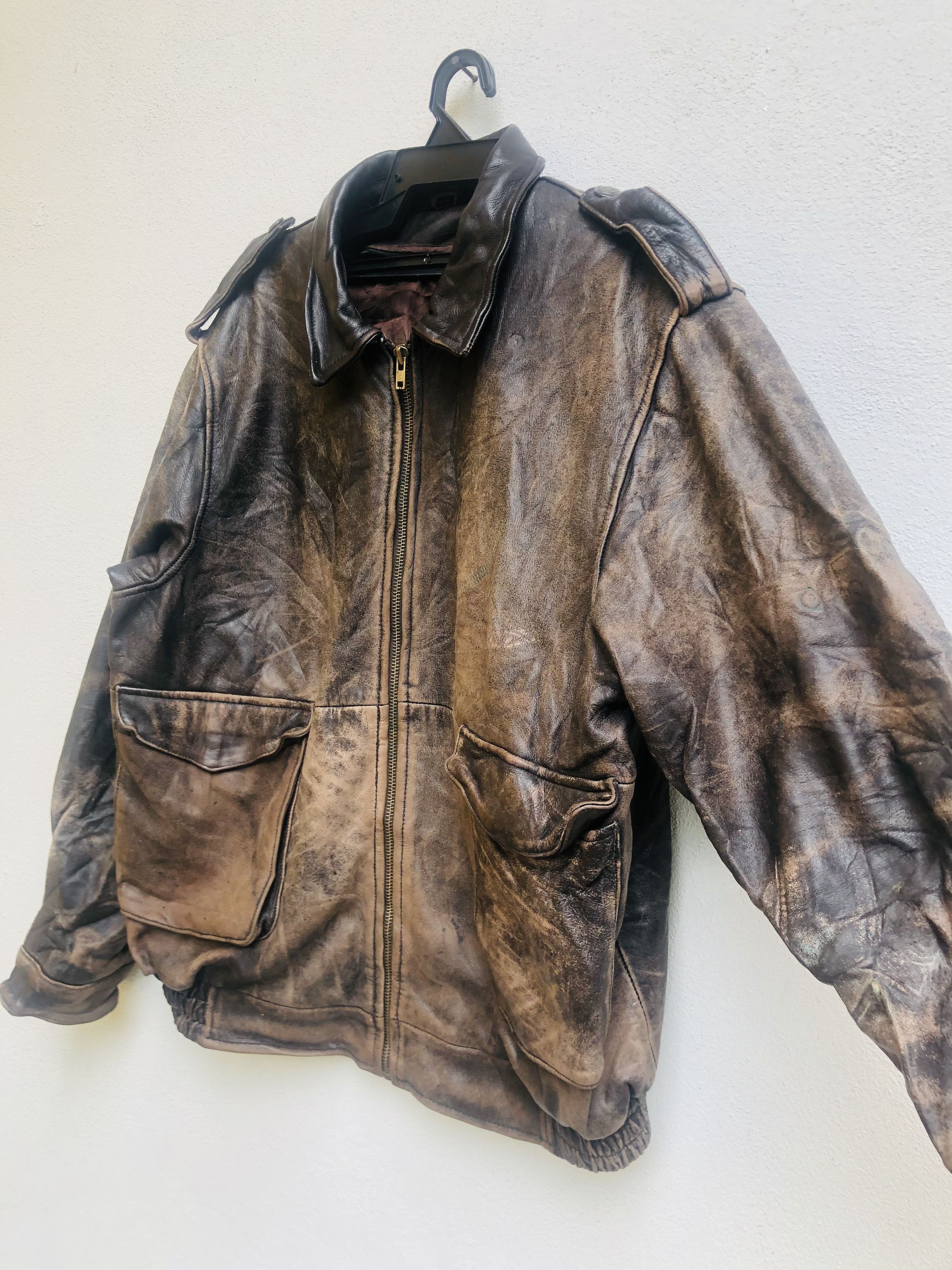 Japanese Brand × Vintage Vintage Politician Sucker Fashion Style Leather Jacket Size US L / EU 52-54 / 3 - 6 Thumbnail