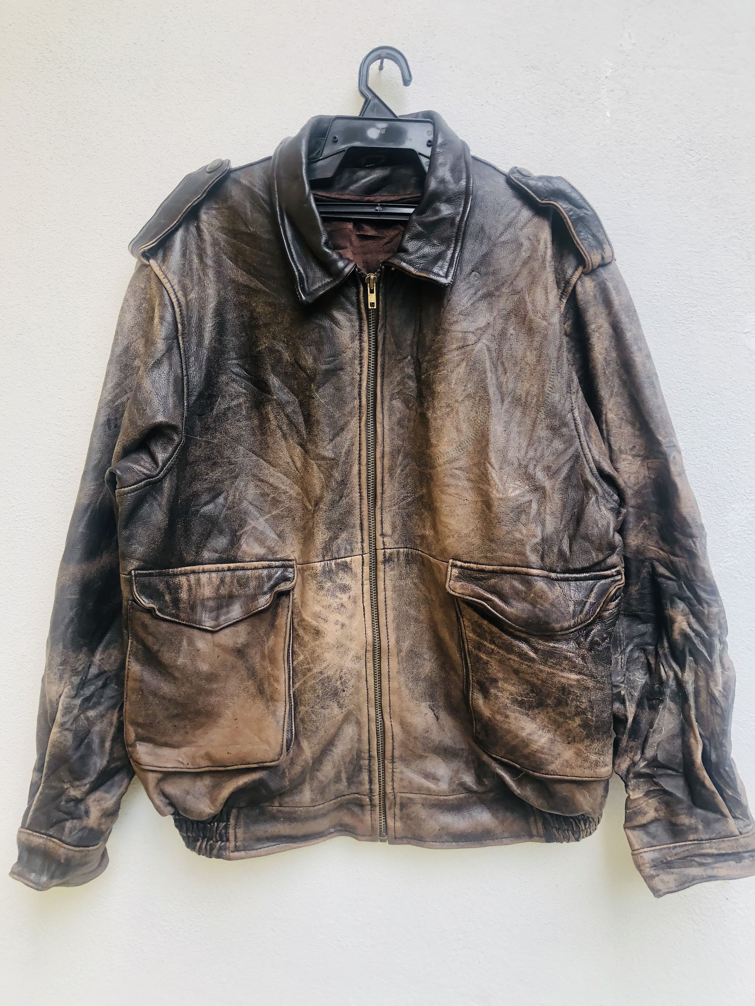 Japanese Brand × Vintage Vintage Politician Sucker Fashion Style Leather Jacket Size US L / EU 52-54 / 3 - 1 Thumbnail