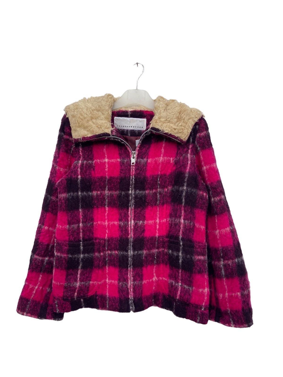 Issey Miyake Sunao Kuwahara Shadow Plaid Zipper Jacket Size US M / EU 48-50 / 2 - 1 Thumbnail