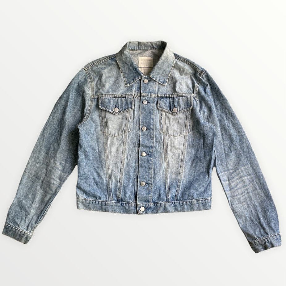 image of Helmut Lang Archive 2004 Vintage Sanded Broke Denim in Blue, Men's (Size Medium)