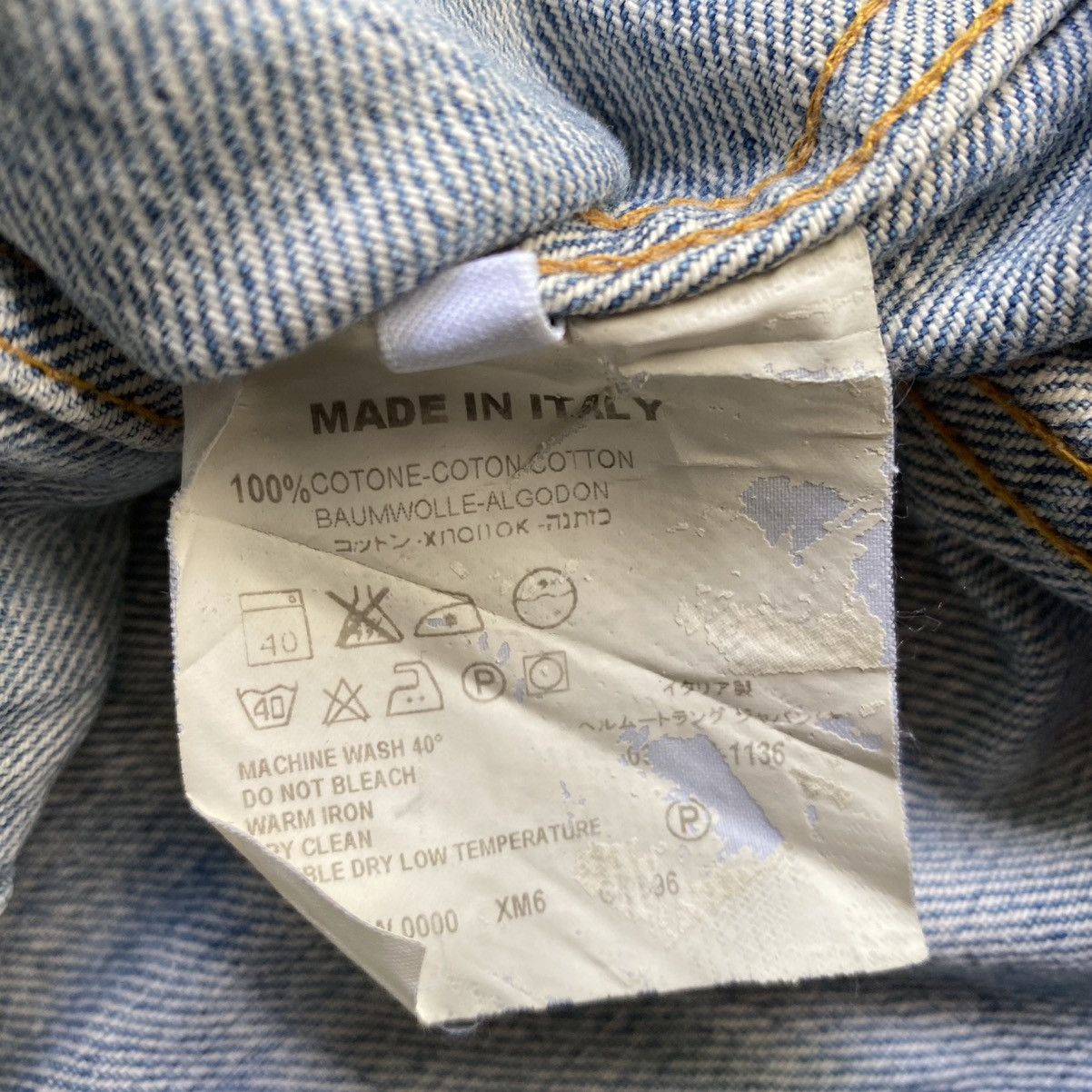 Helmut Lang Archive 2004 Vintage Sanded Broke Denim Size US M / EU 48-50 / 2 - 3 Thumbnail