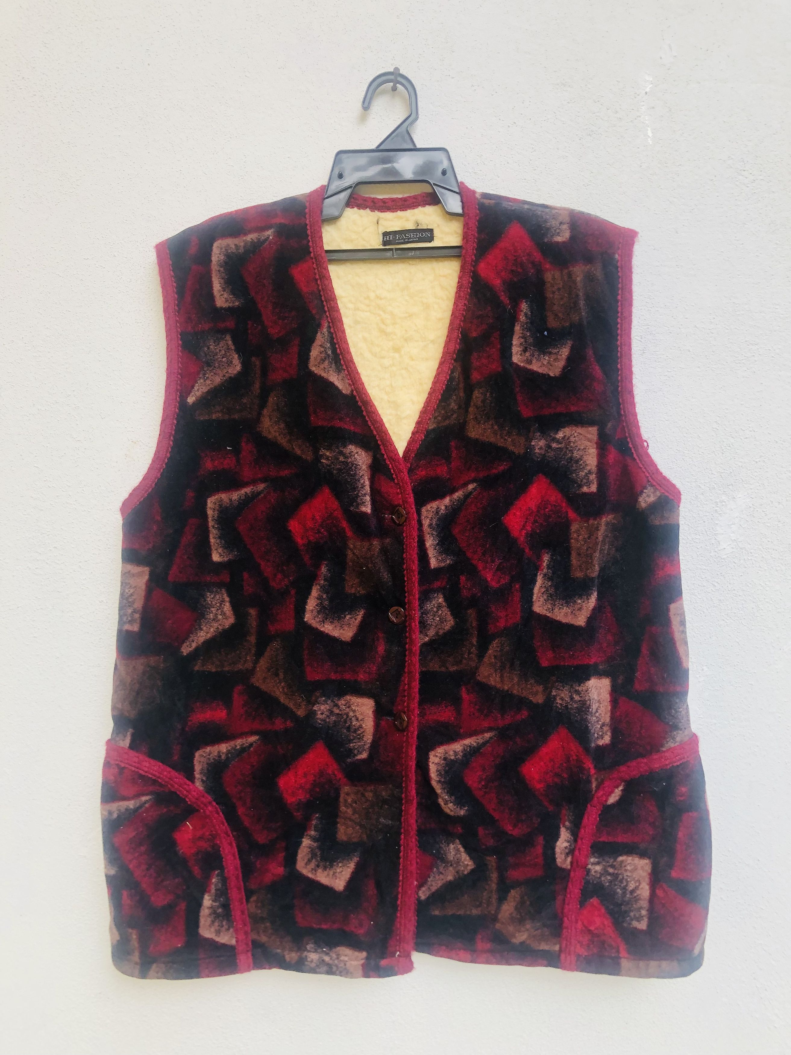 Vintage Japanese Designed Fashion Style Vest