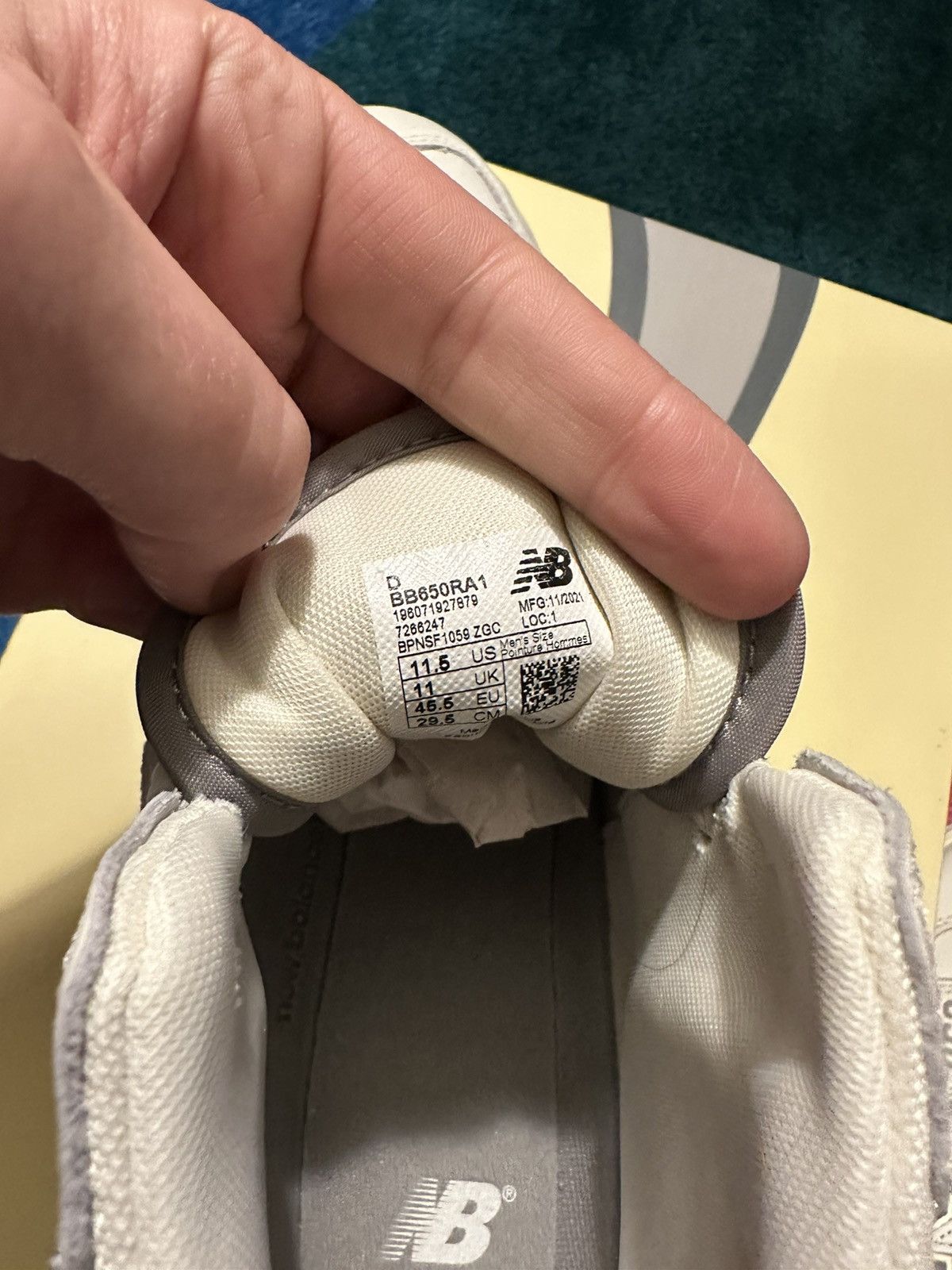 Aime Leon Dore × New Balance Aime Leon Dore New Balance 650 White Grey Size US 11.5 / EU 44-45 - 6 Thumbnail