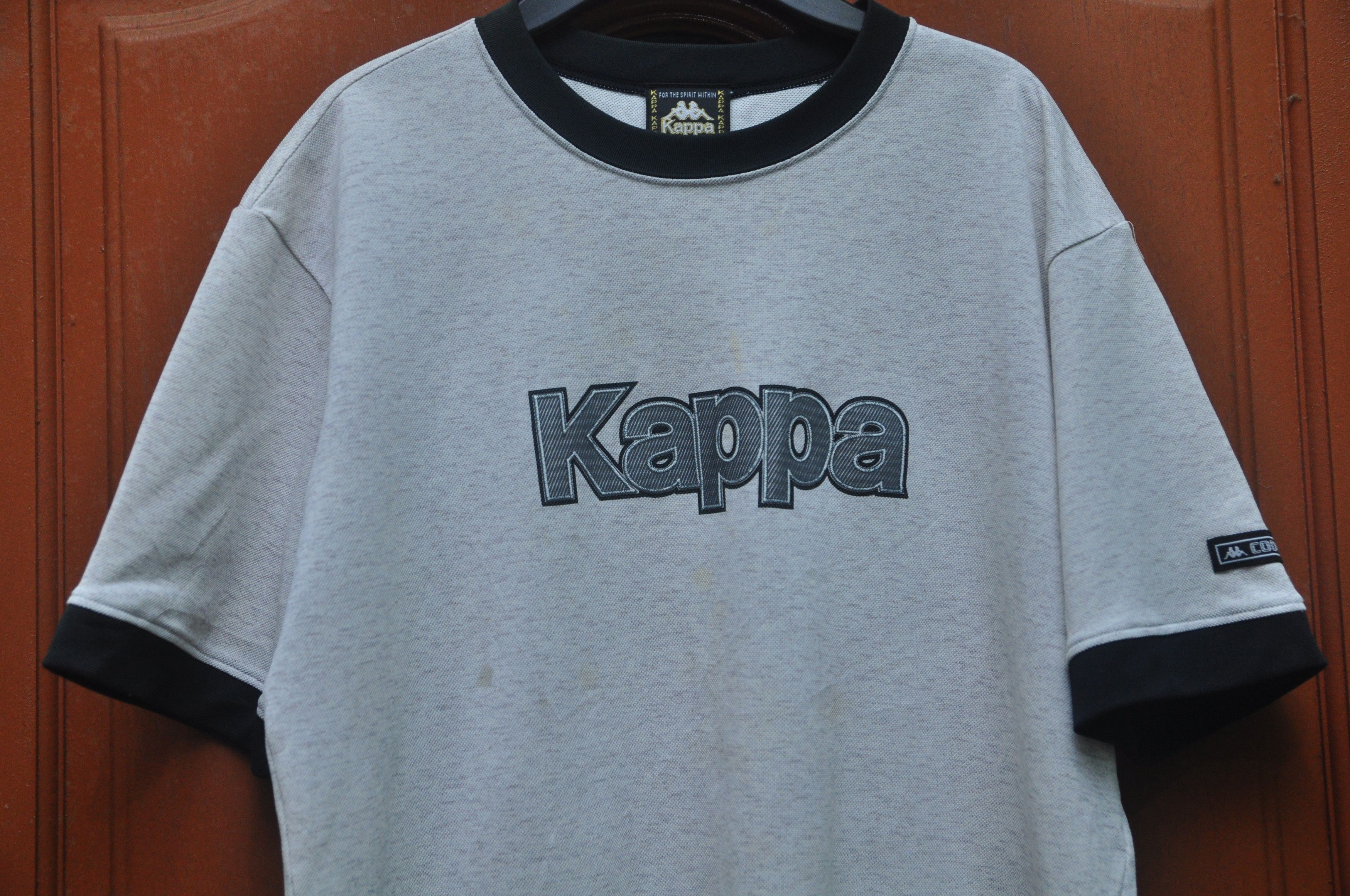 Designer × Japanese Brand × Kappa Vintage Kappa Big Logo Stripe Shirt Travis Scott Style Size US M / EU 48-50 / 2 - 3 Thumbnail