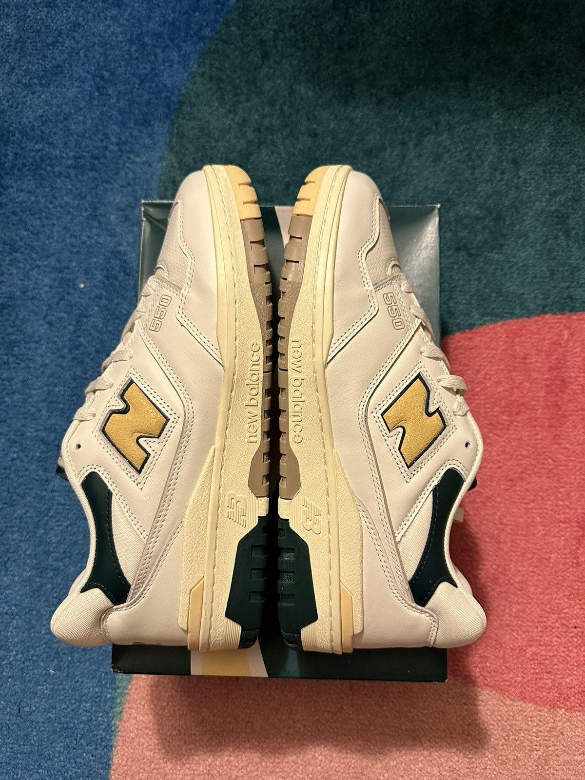 Aime Leon Dore × New Balance Aime Leon Dore New Balance 550 Natural Green Size US 11.5 / EU 44-45 - 4 Thumbnail