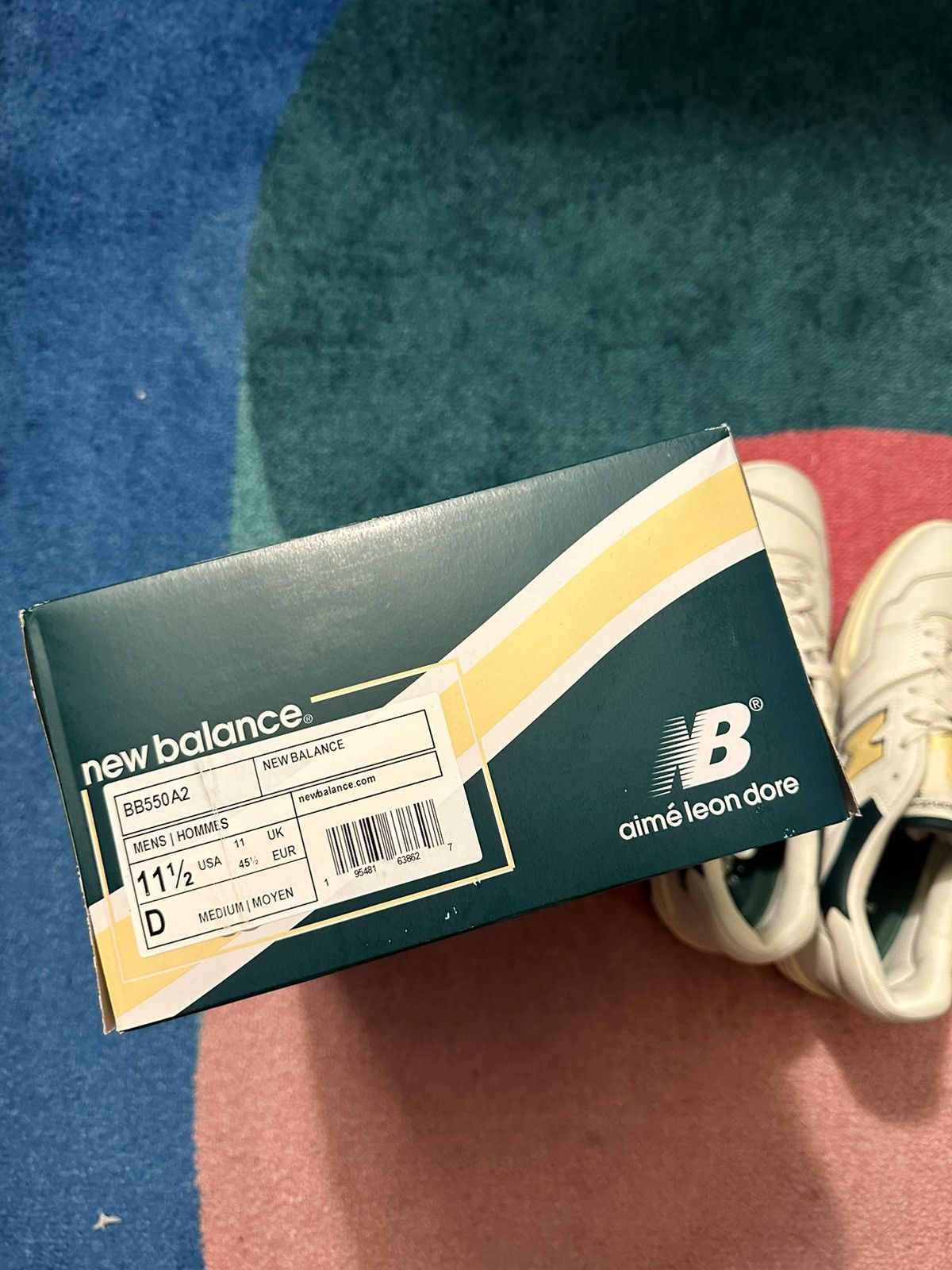 Aime Leon Dore × New Balance Aime Leon Dore New Balance 550 Natural Green Size US 11.5 / EU 44-45 - 7 Thumbnail