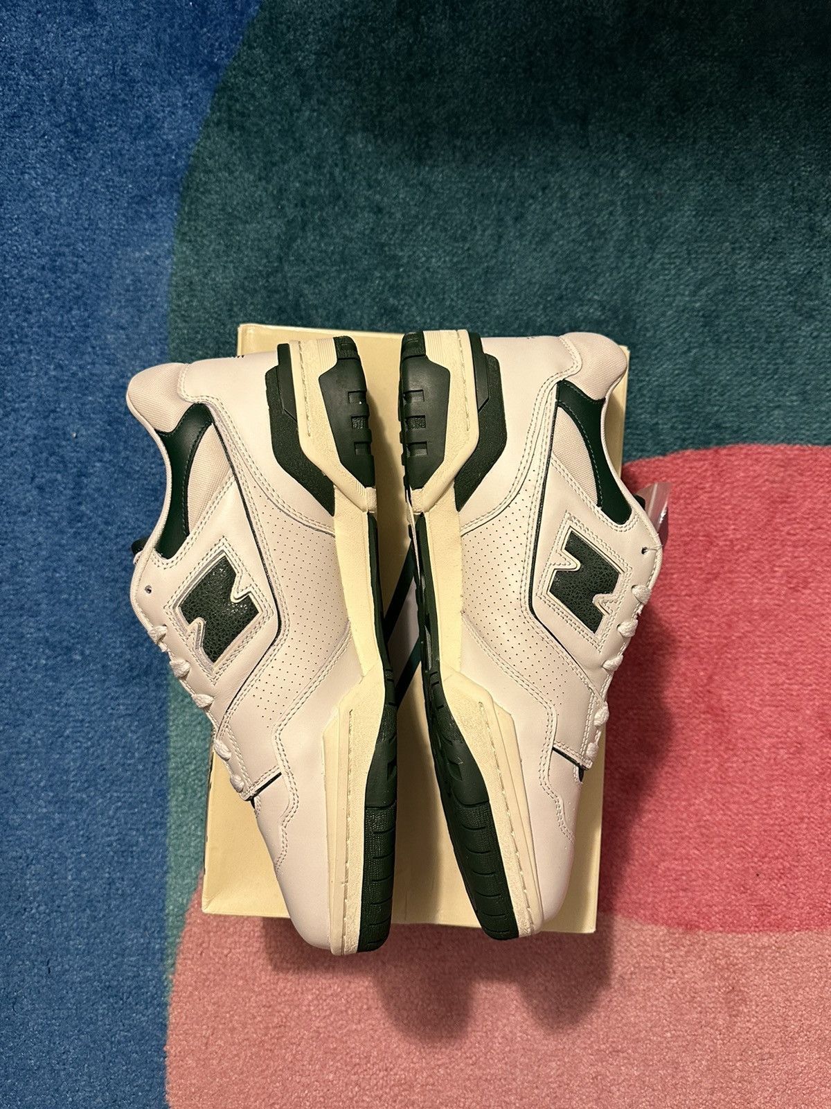 Aime Leon Dore × New Balance Aime Leon Dore New Balance 550 White Green Size US 11.5 / EU 44-45 - 3 Thumbnail