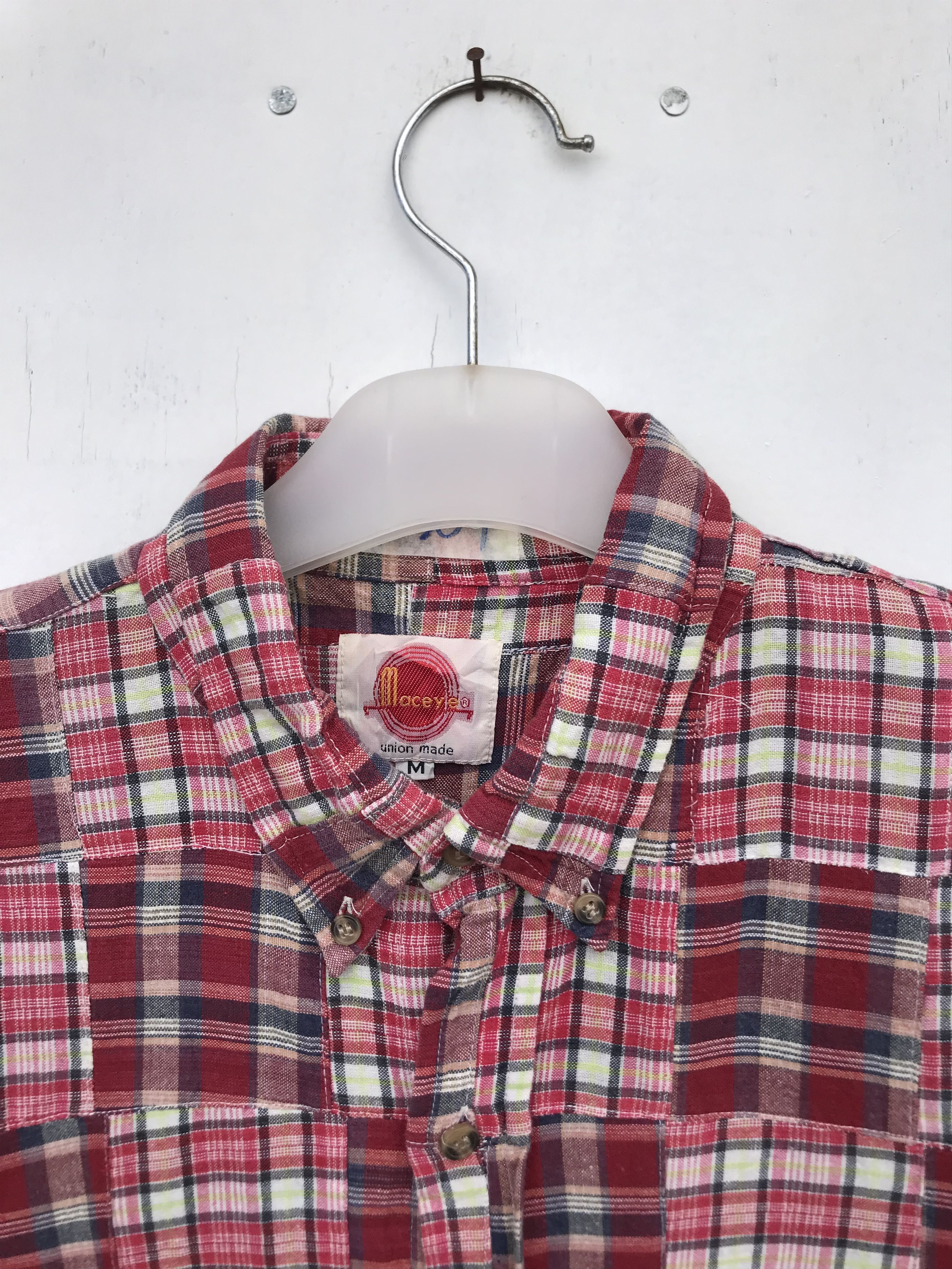 Japanese Brand MACAYE UNION MADE PATCHWORK SHIRT Size US M / EU 48-50 / 2 - 2 Thumbnail