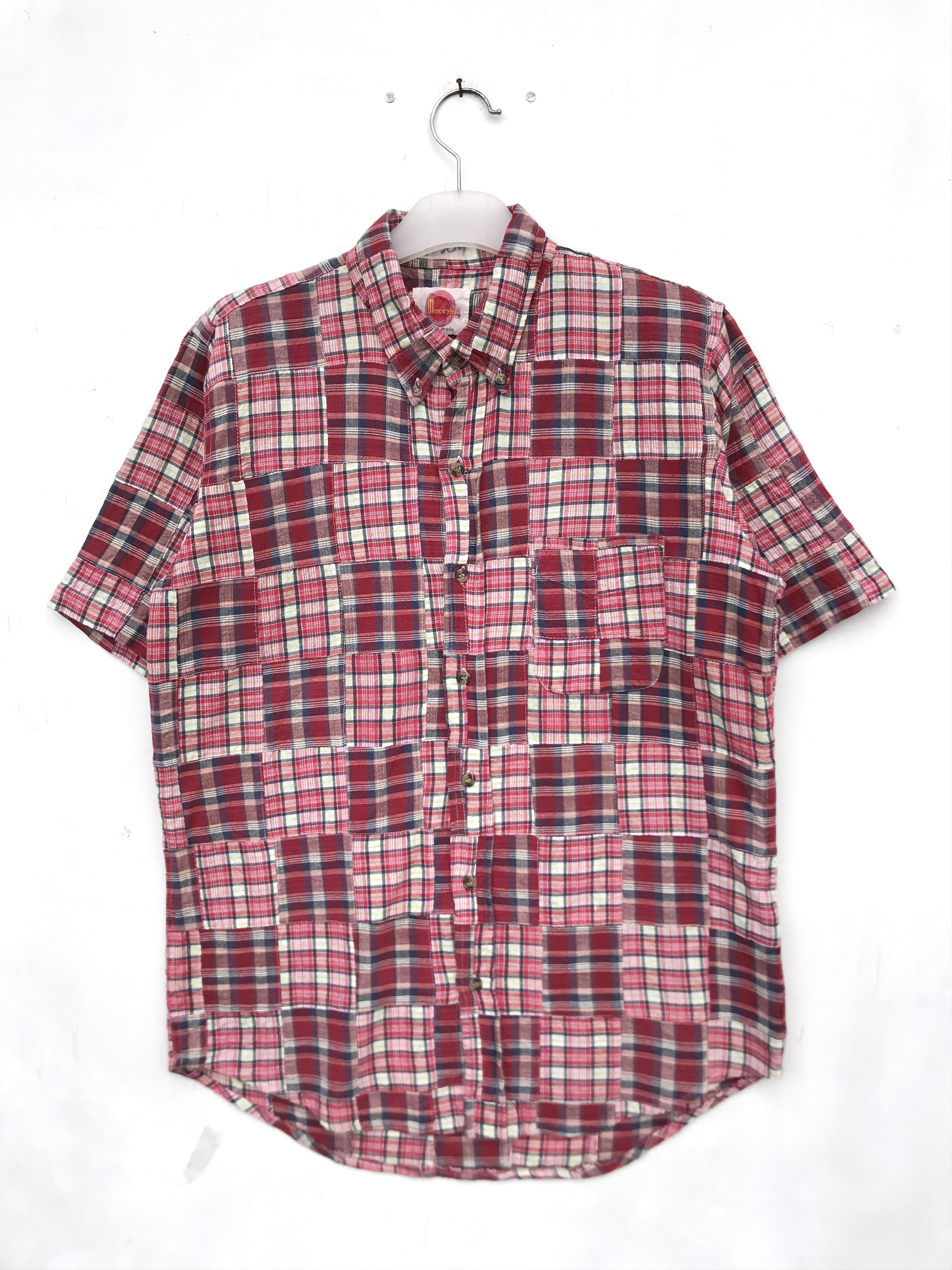 Japanese Brand MACAYE UNION MADE PATCHWORK SHIRT Size US M / EU 48-50 / 2 - 1 Thumbnail