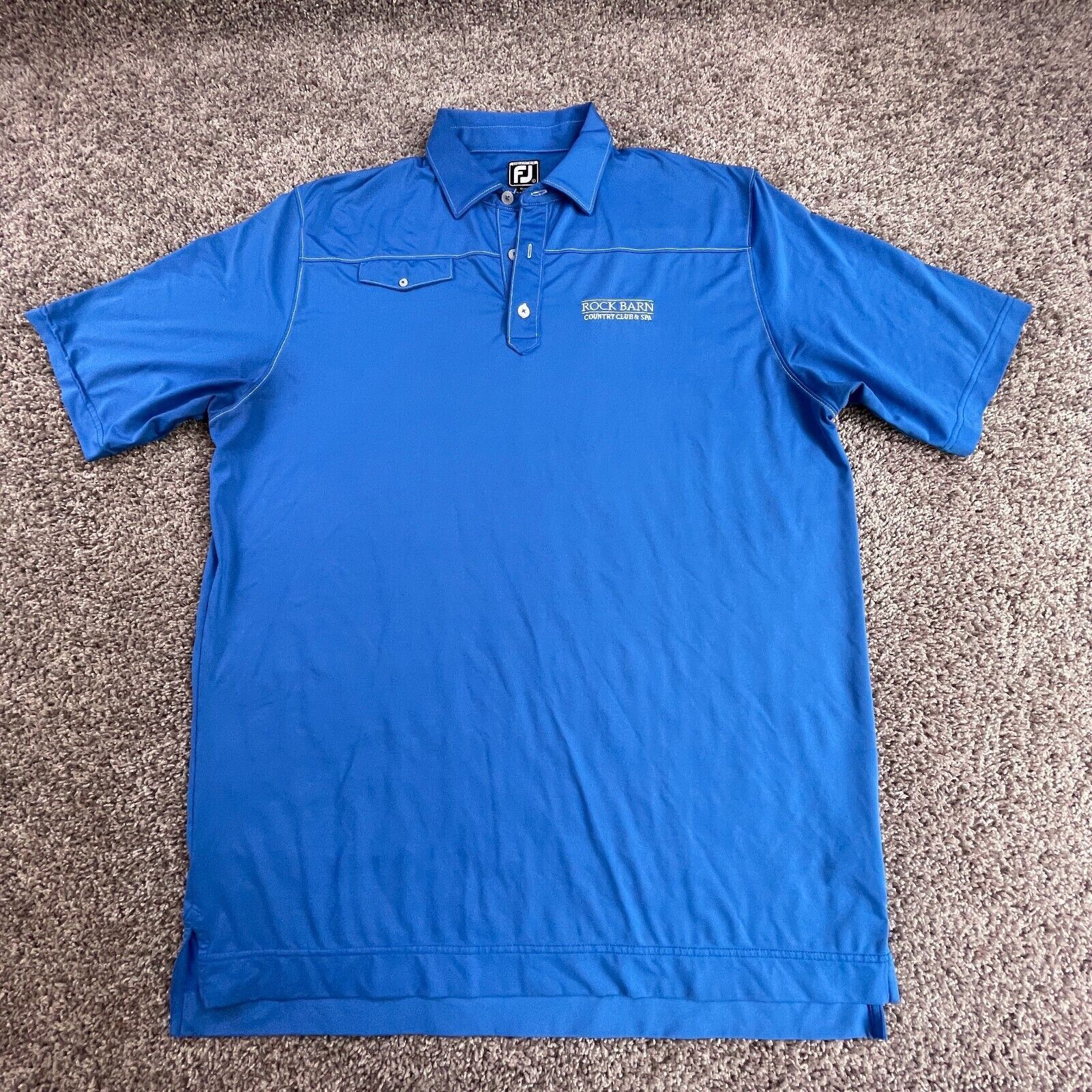 Footjoy FootJoy Polo Shirt Mens Extra Large Blue Lightweight Golfer ...