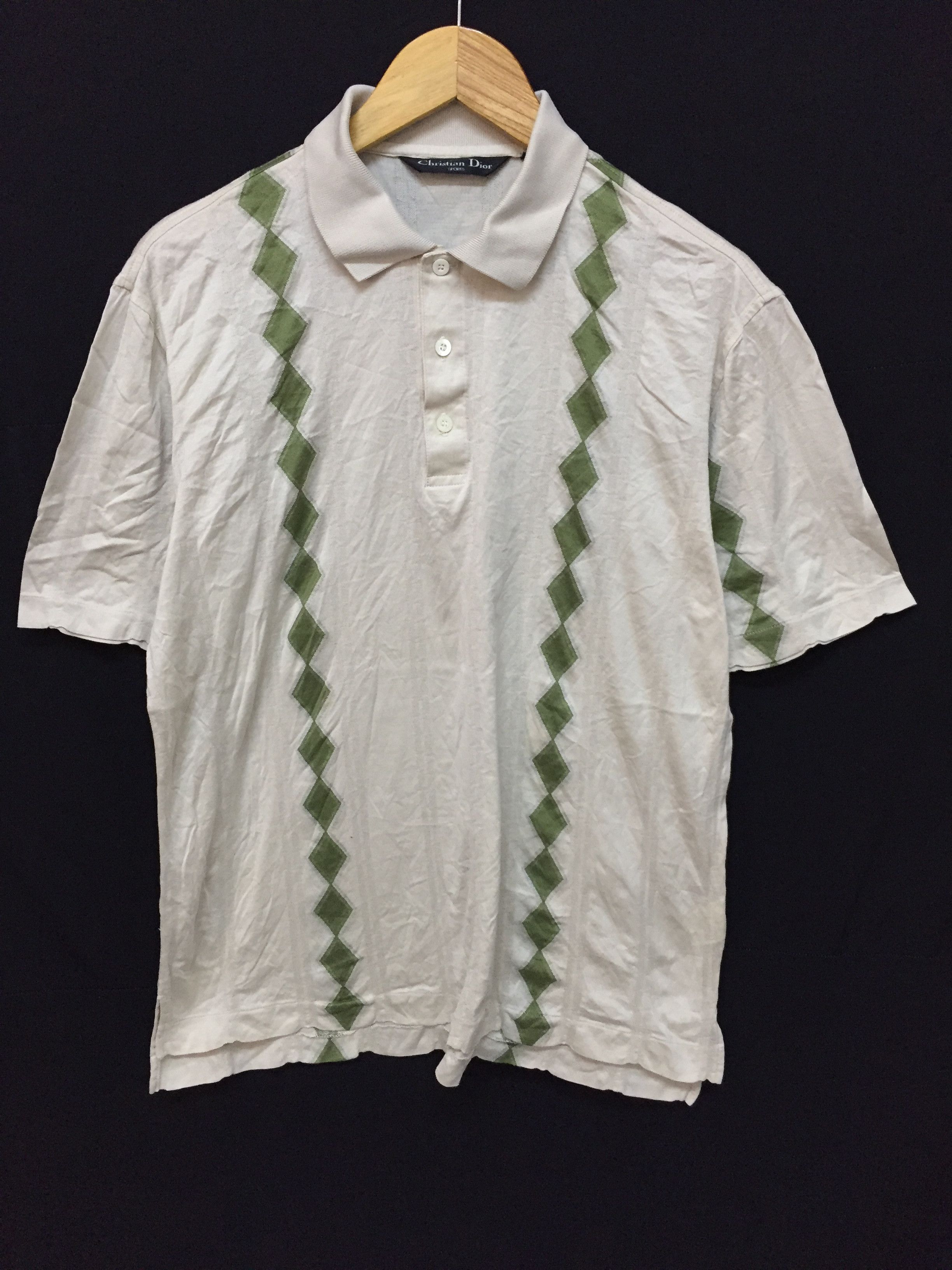 Christian Dior Monsieur 90's DIOR Sport Ortega diamond embroidered polo Size US L / EU 52-54 / 3 - 2 Thumbnail