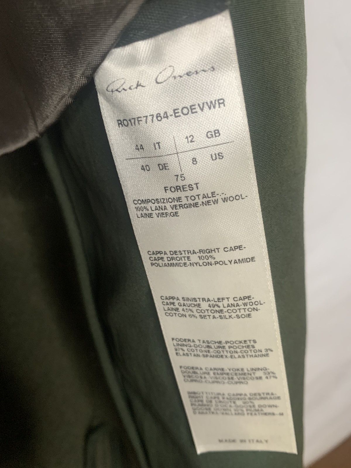 Rick Owens Runway glitter overcoat Size US M / EU 48-50 / 2 - 9 Thumbnail