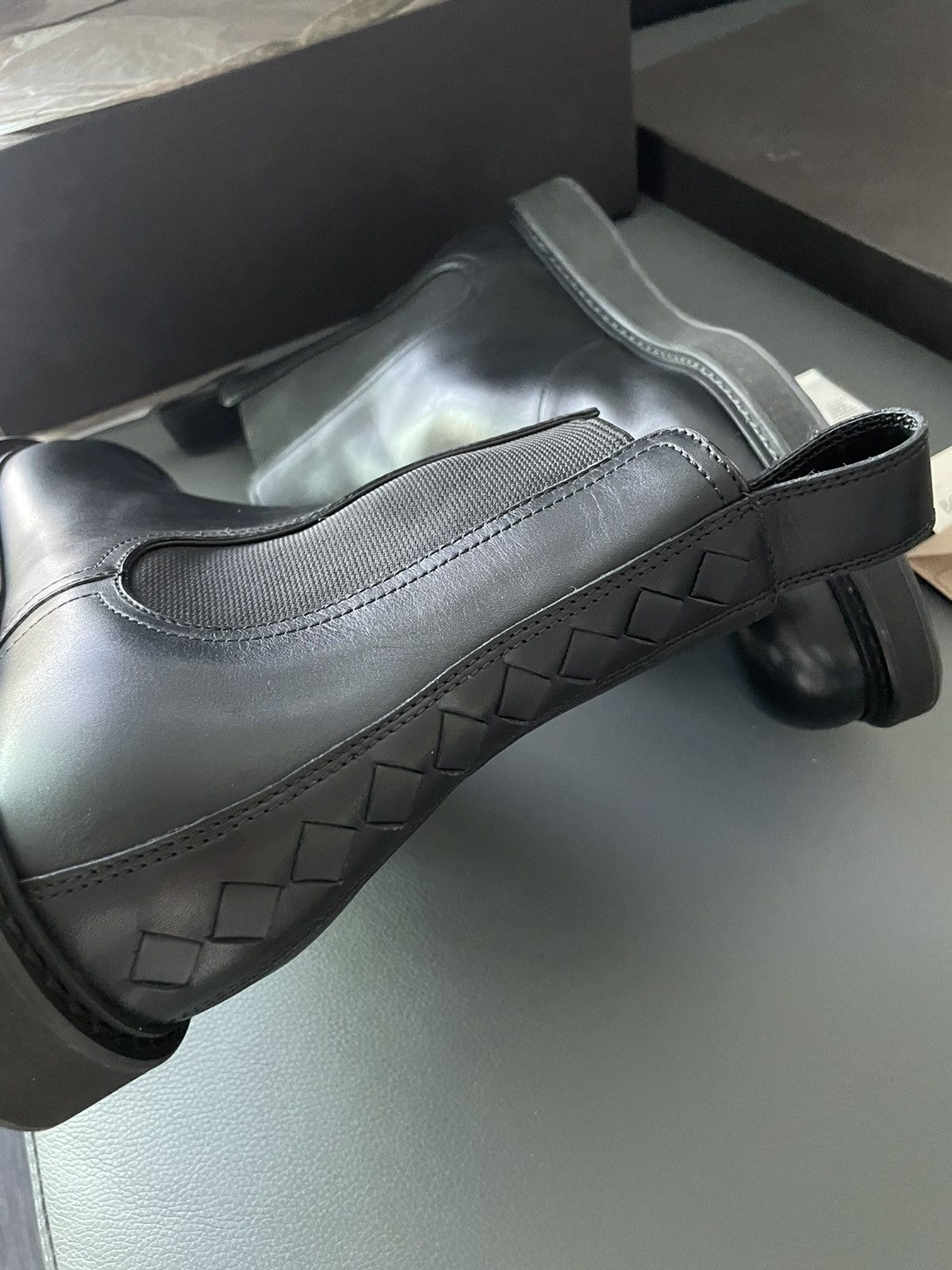 Bottega Veneta Runway Bottega Woven Leather Boots Limited Edition Size US 11 / EU 44 - 22 Thumbnail