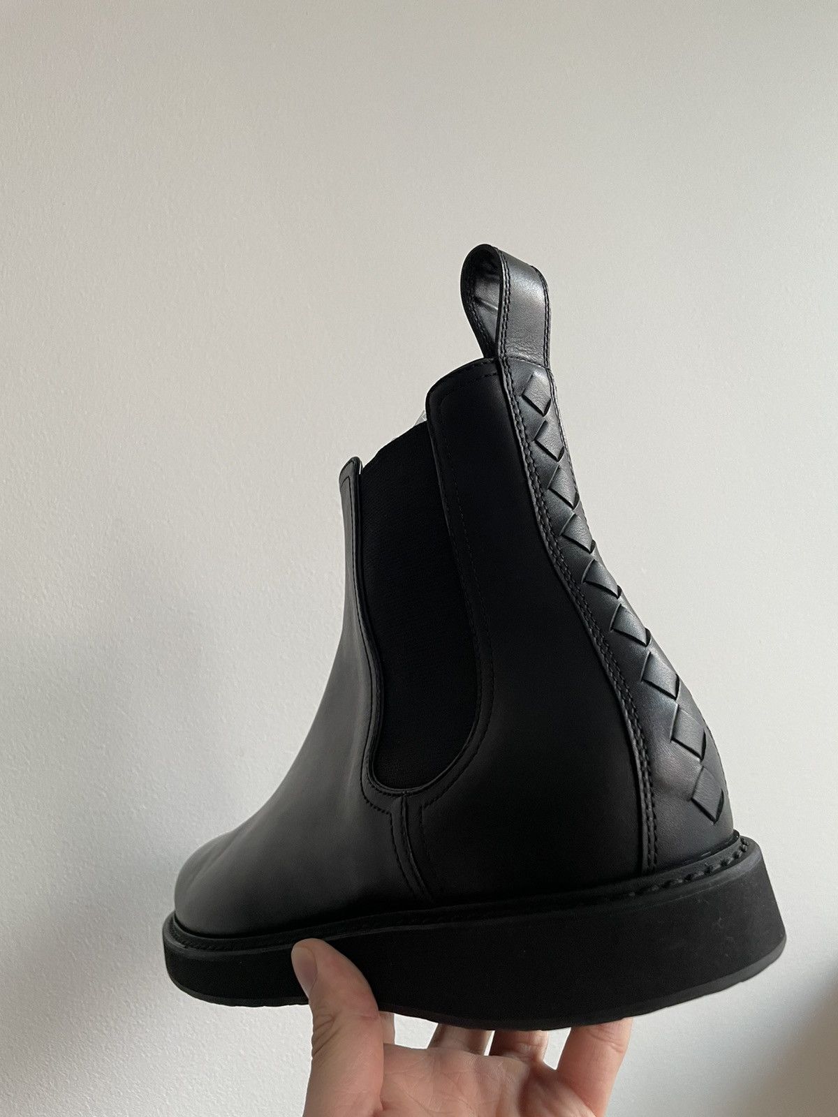 Bottega Veneta Runway Bottega Woven Leather Boots Limited Edition Size US 11 / EU 44 - 10 Thumbnail