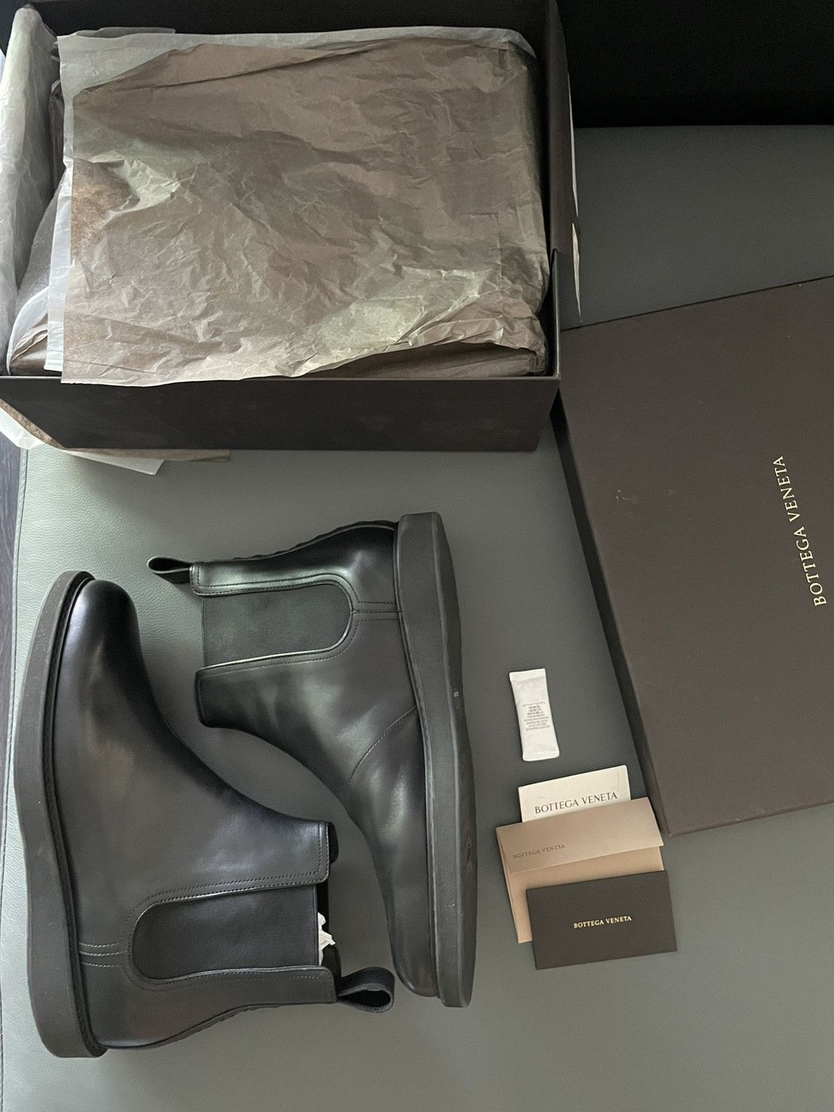 Bottega Veneta $1,550 Sold Out Runway Woven Leather Boots Limited ...