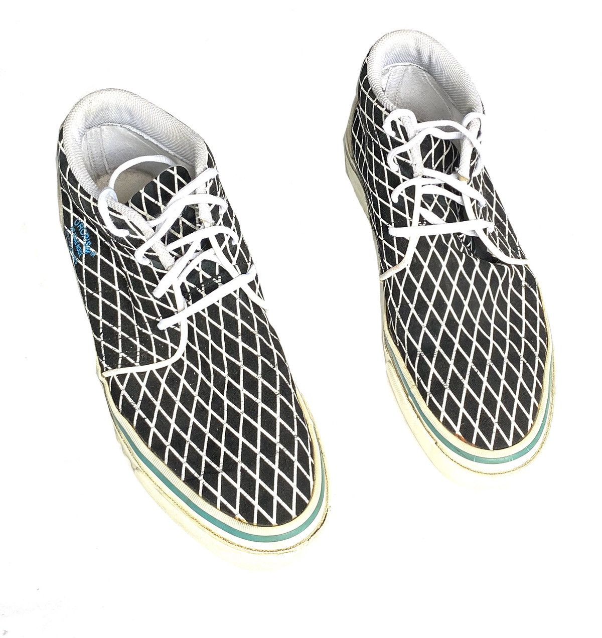 Undercover FW16 Black Suede Fence-Print Chukka Boots Sneakers Size US 11 / EU 44 - 1 Thumbnail